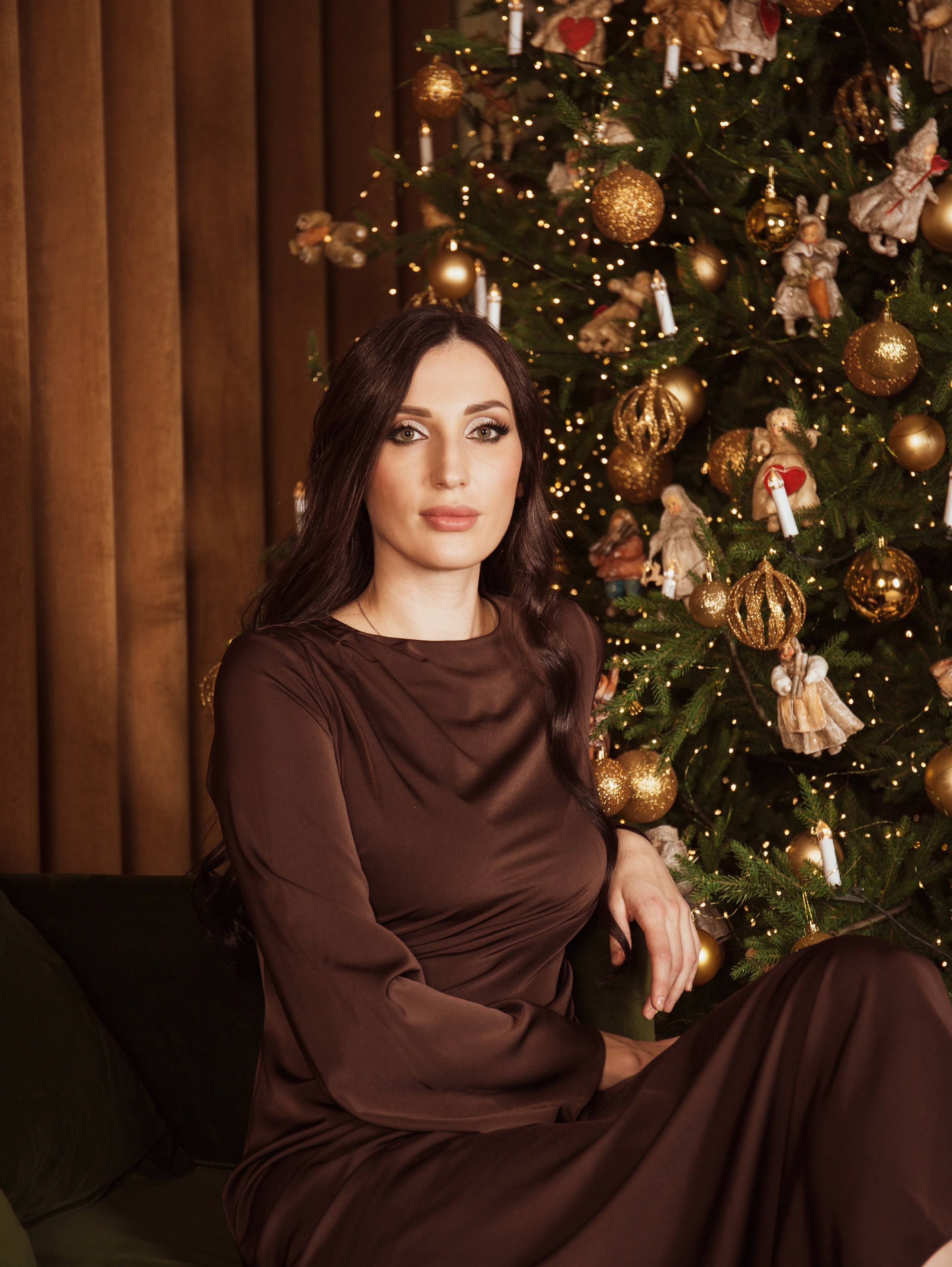 Мама с дочкой, новогодняя сьемка. Свадебный и семейный фотограф в Москве Мила Широких