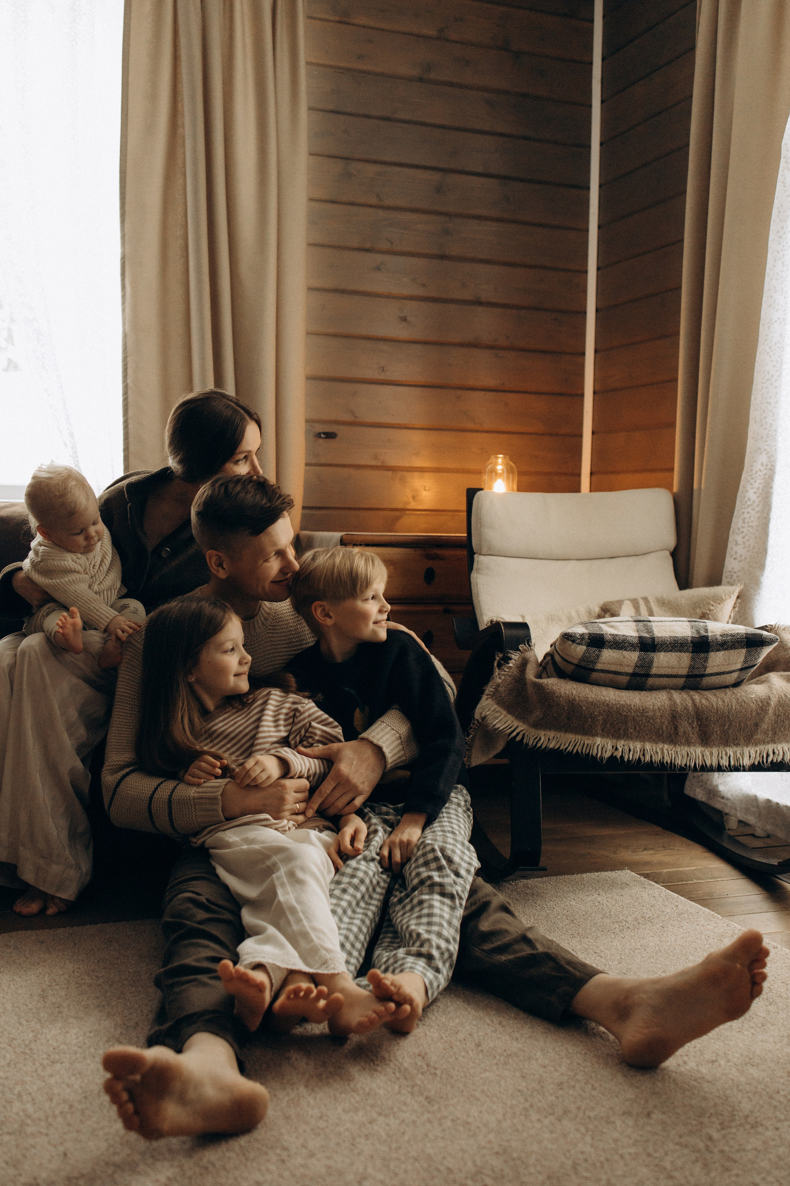 Уютным зимним вечером. Семейный фотограф в Москве Валерия Карпова