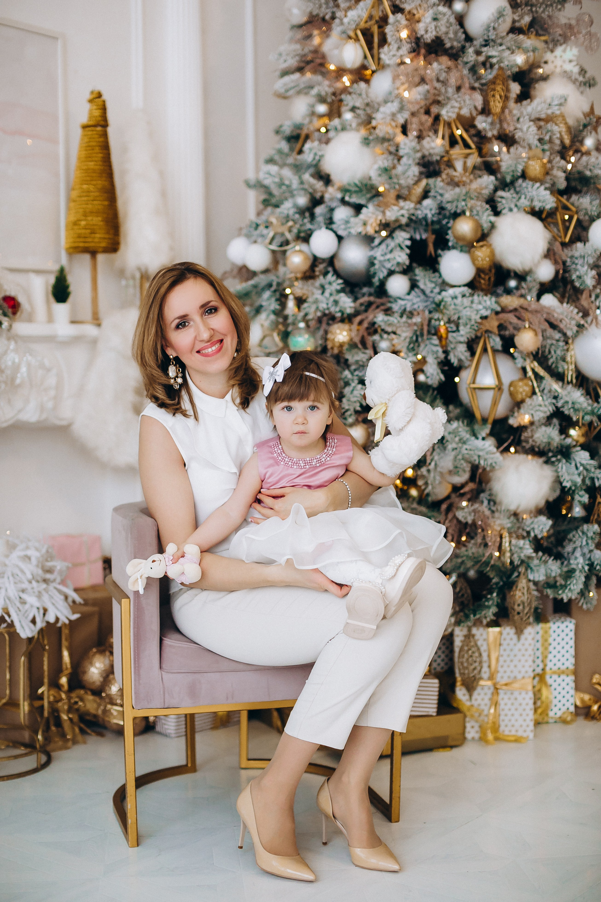 Новогодняя фотосессия в студии. Семейный, детский и школьный фотограф в Москве Рудницкая Анна