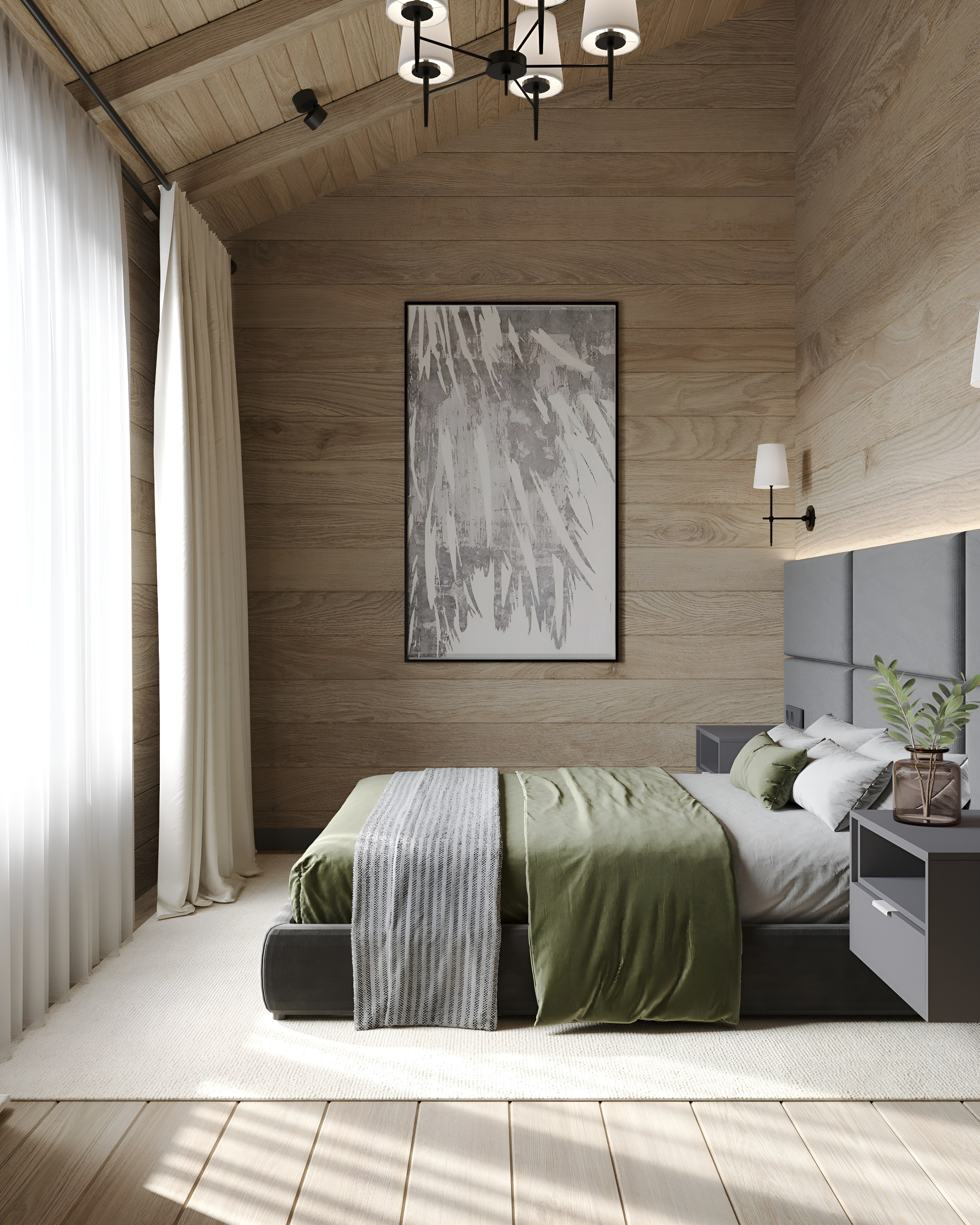 Вторая спальня. 3D Визуализация интерьеров жилых и коммерческих помещений