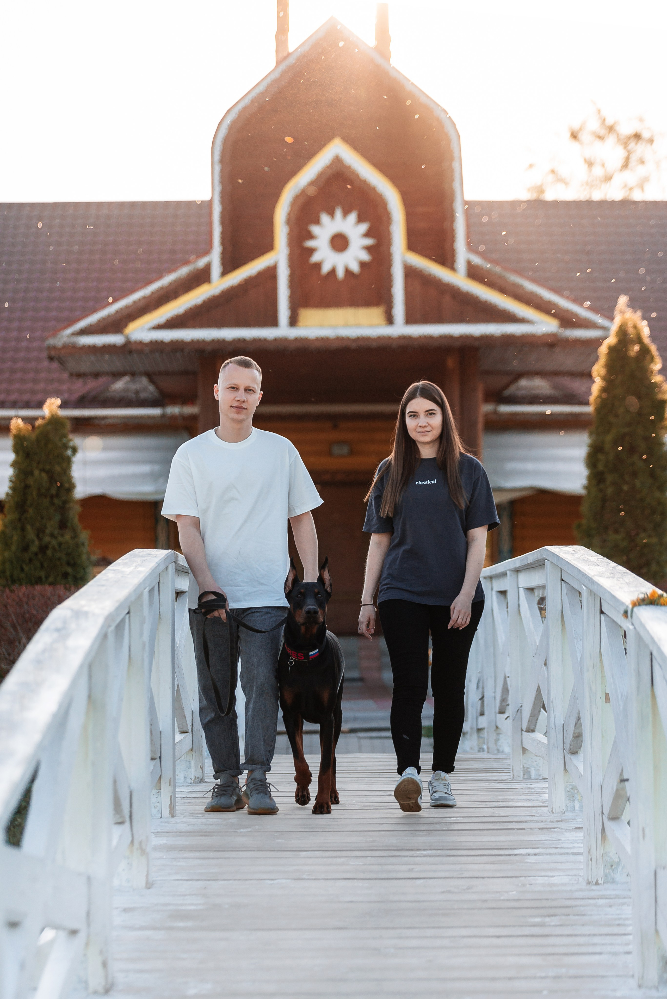 Юля, Андрей и Арес. Фотограф-анималист Анастасия Парфенова|Екатеринбург