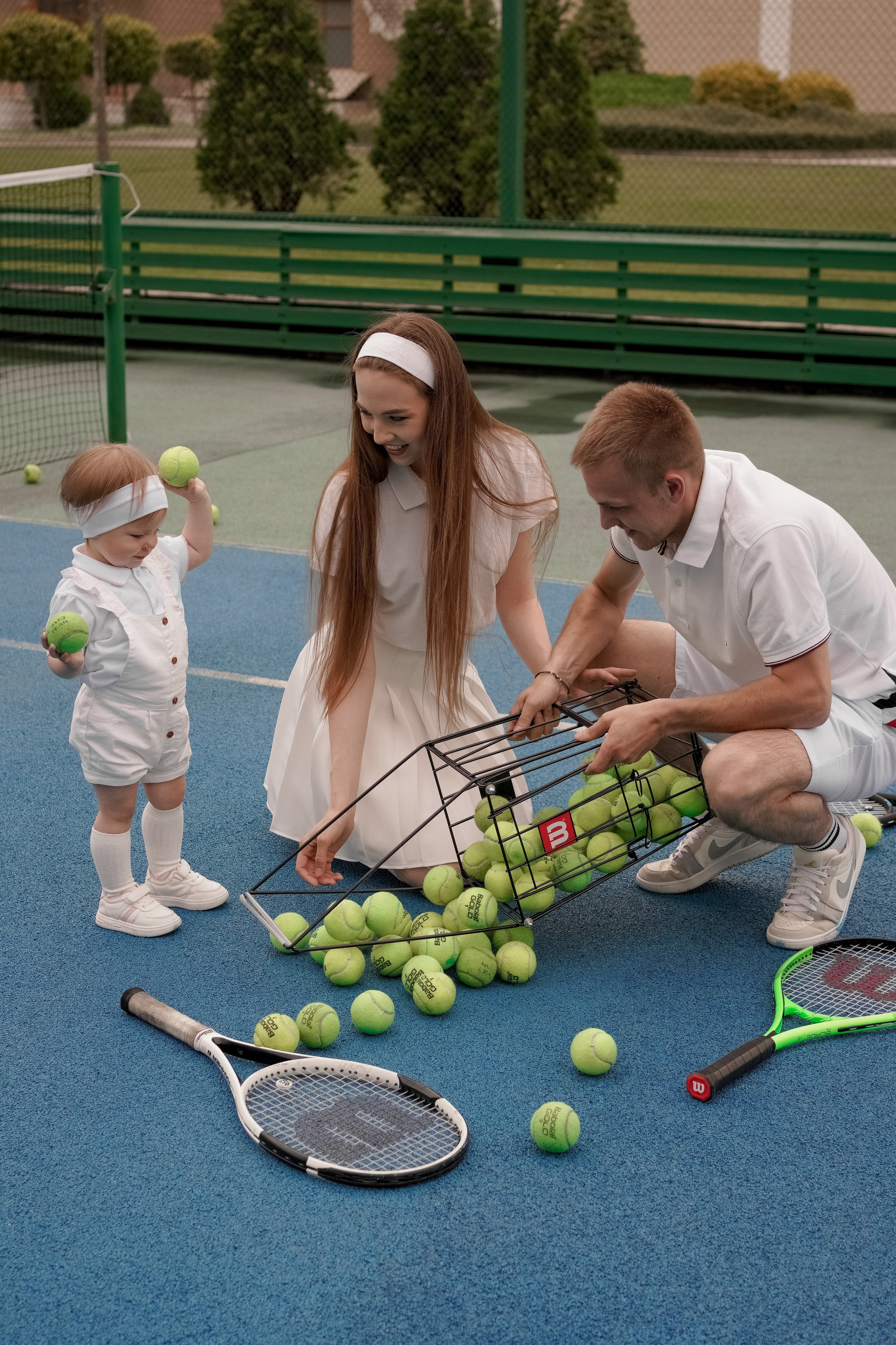 Теннис с семьей. Свадебный и семейный фотограф Афанасьева Анна в Кисловодске