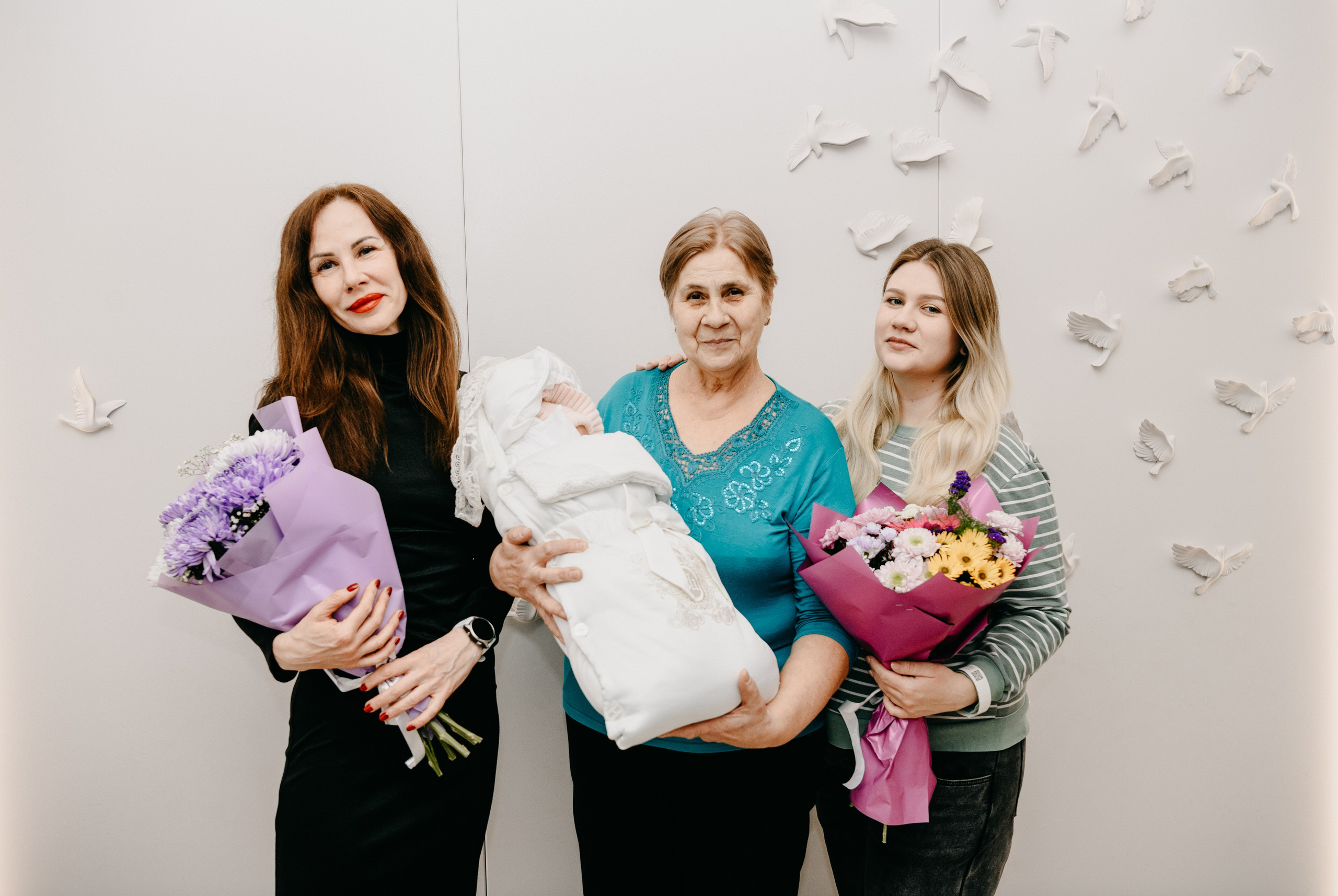Выписка Арины. 4 роддом. Фотограф на выписку из роддома в Москве и МО