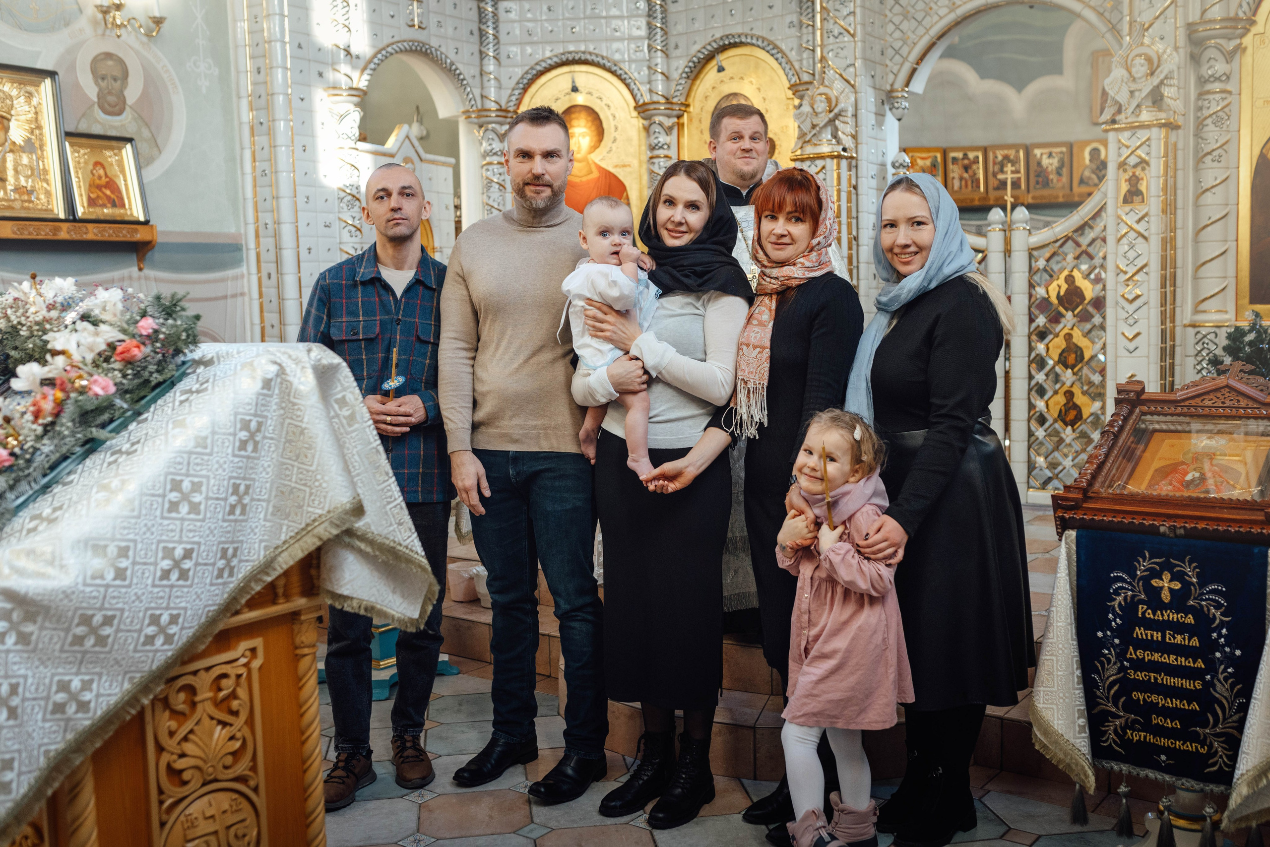 Крещение Александра, храм Иова Многострадального (Дом Милосердия), Минск, январь 2026