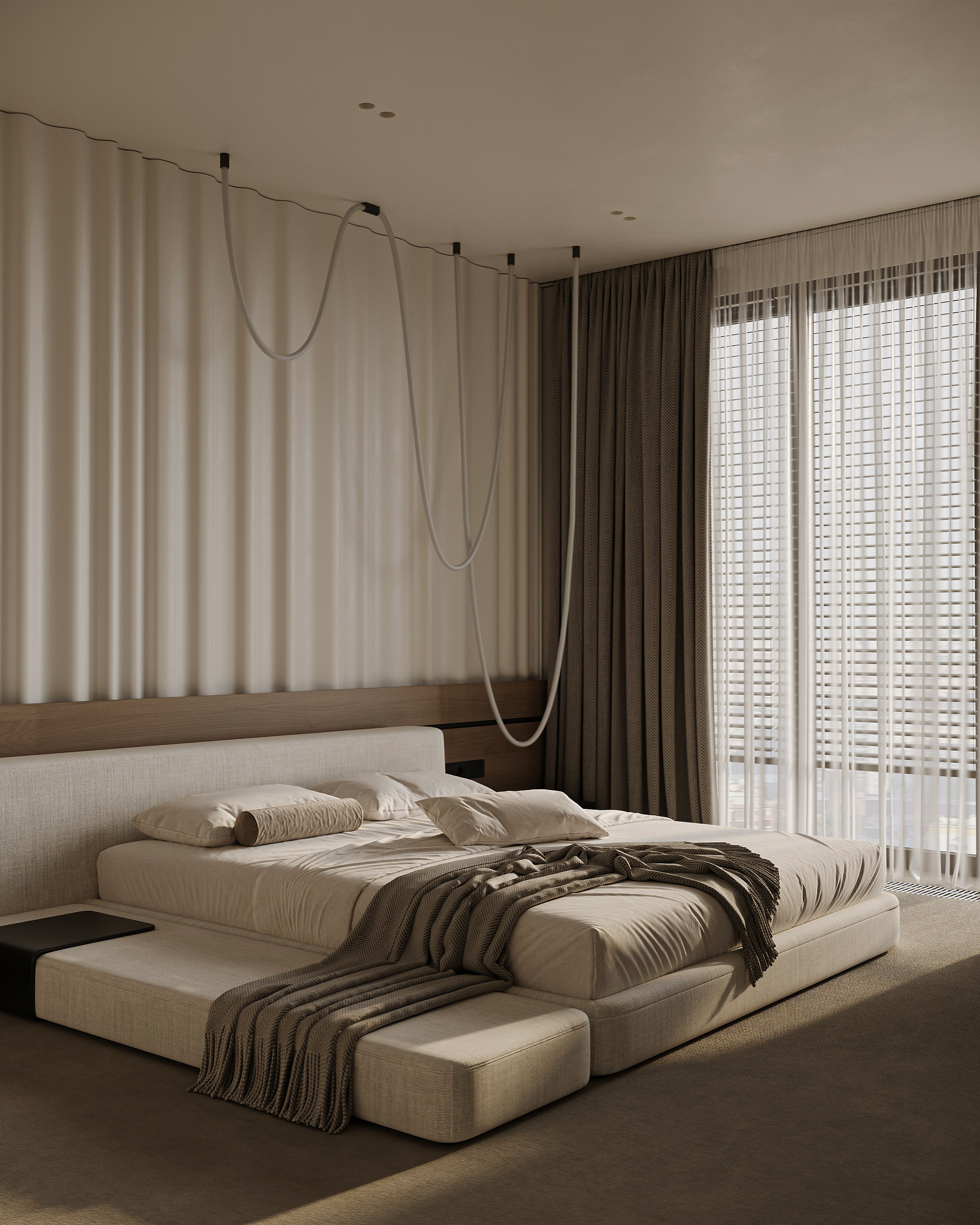 Мастер-спальня в стиле минимализм