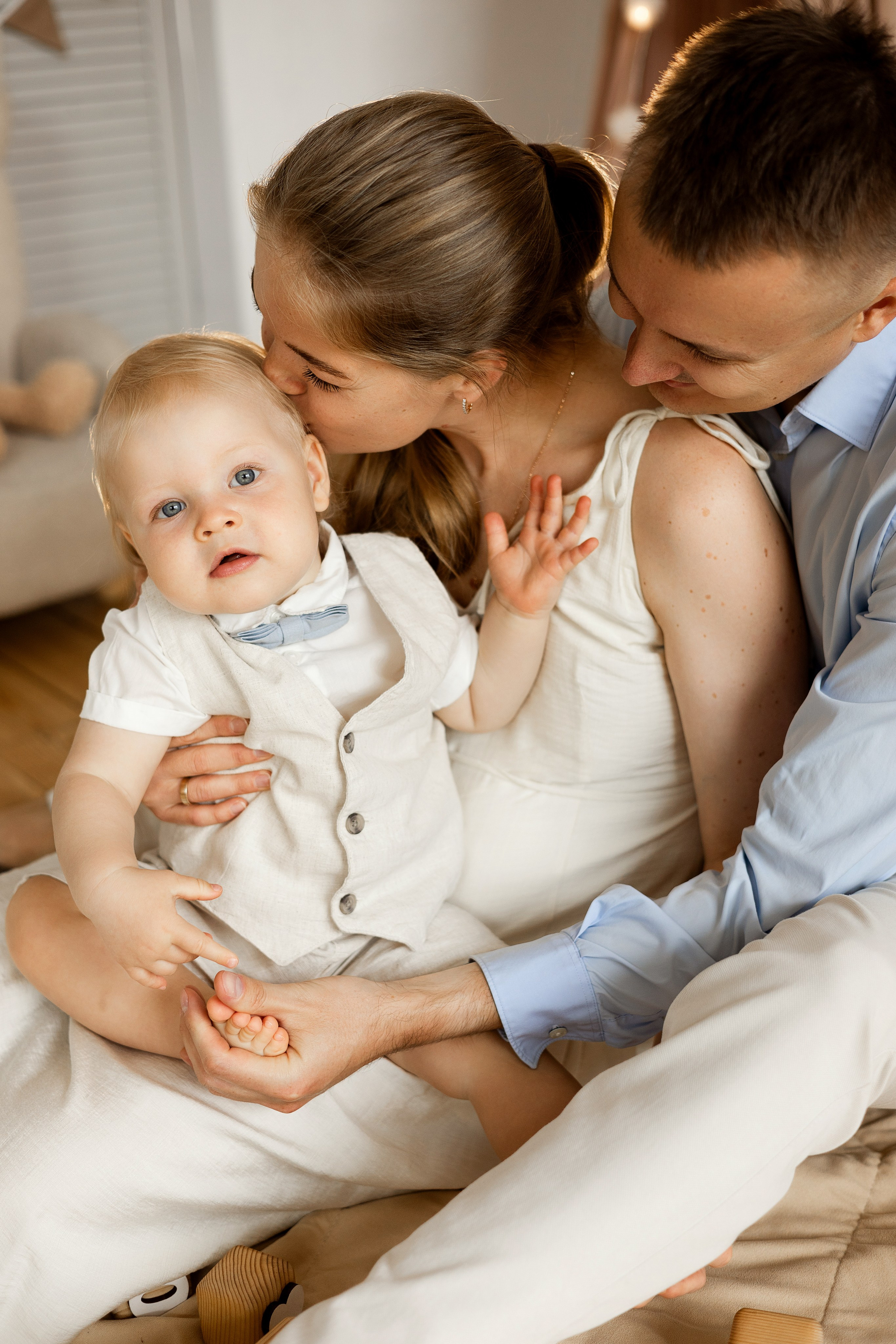 Сьемка годовасия в студии Лайтрум. Семейный фотограф в Екатеринбурге Маргарита Курносова