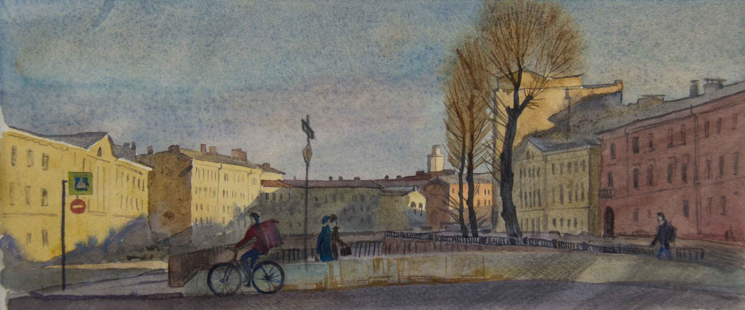 Город, графика. Ольга Васильева художник в Санкт-Петербурге