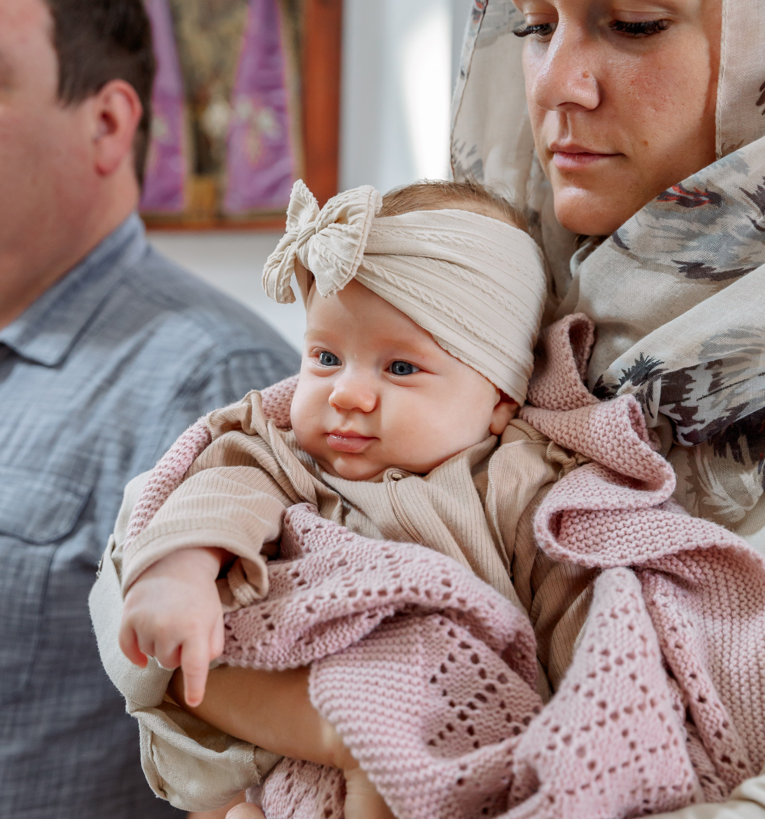 Крещение Сияны. Портретный и семейный фотограф в Москве Ирина Голубчина