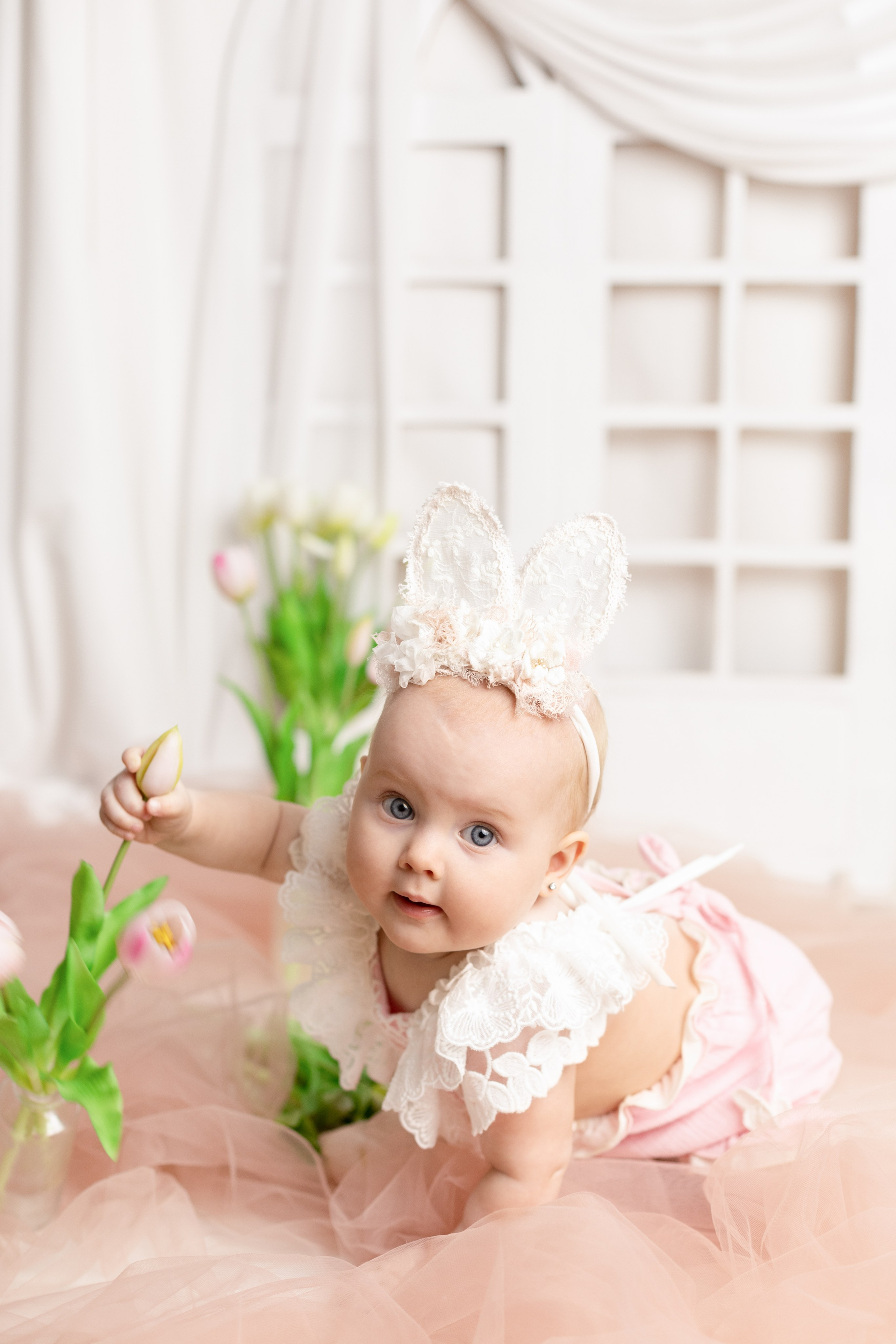 Весенний фотопроект для детей с рождения до года. Фотограф новорожденных, детский фотограф в г. Оренбурге Екатерина Козлова