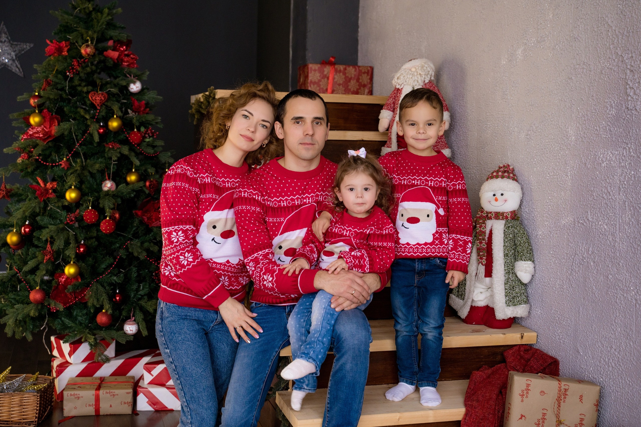 Комплекты Family look. Фотостудия Малина в городе Улан-Удэ. Фотограф Ирина Жарникова