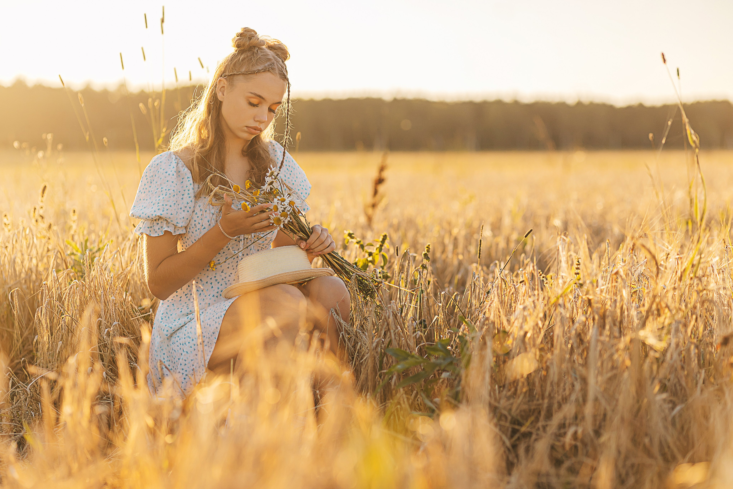 Фотосессия в поле. Семейный и женский фотограф в Москве Надежда Воробьева