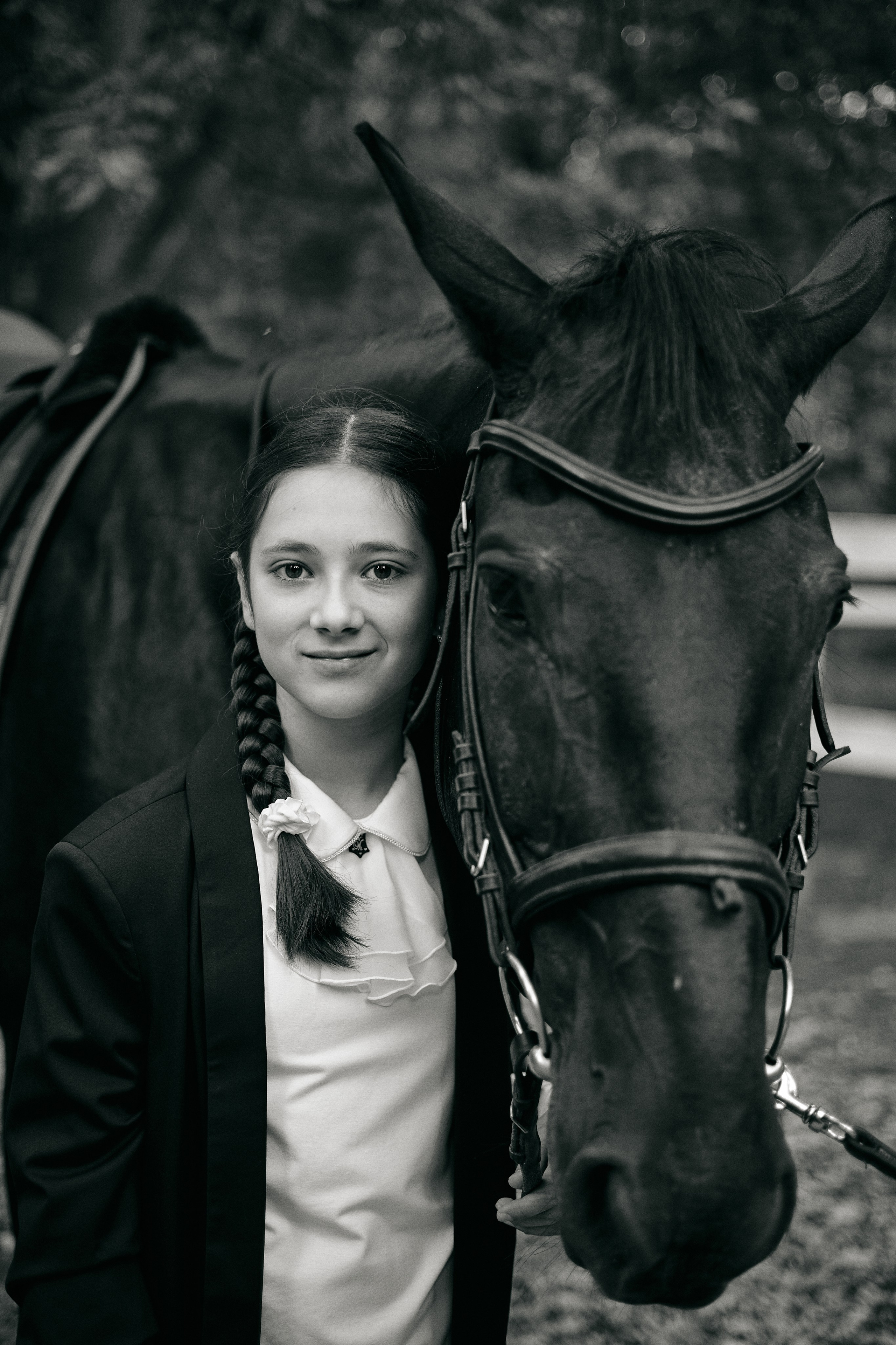 В конном клубе. Семейный фотограф в Москве Никитина Алёна