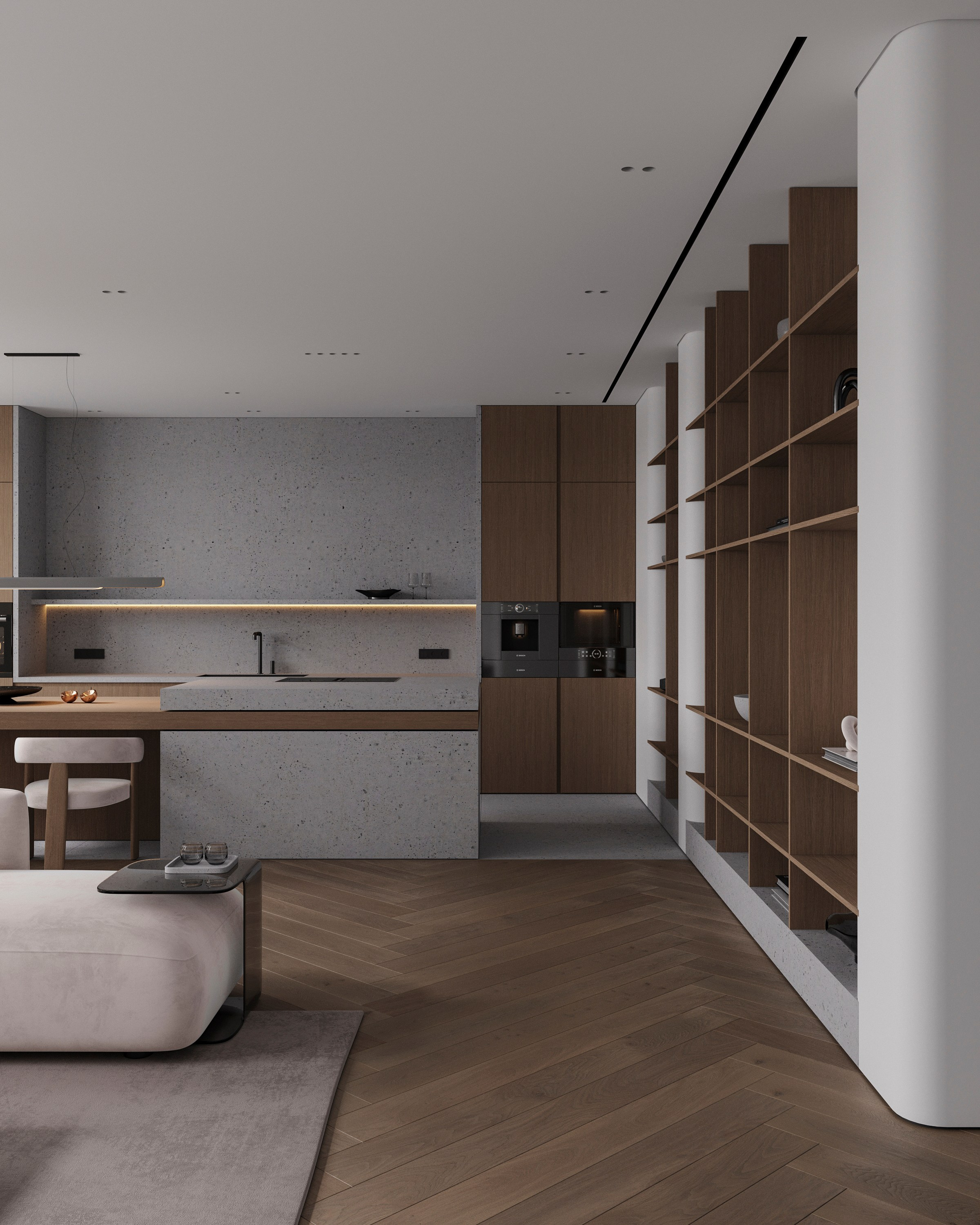 URBAN RETREAT | DESIGNER ANNE KIREEVA. Interior Visualization by Valerie Stetyukevich