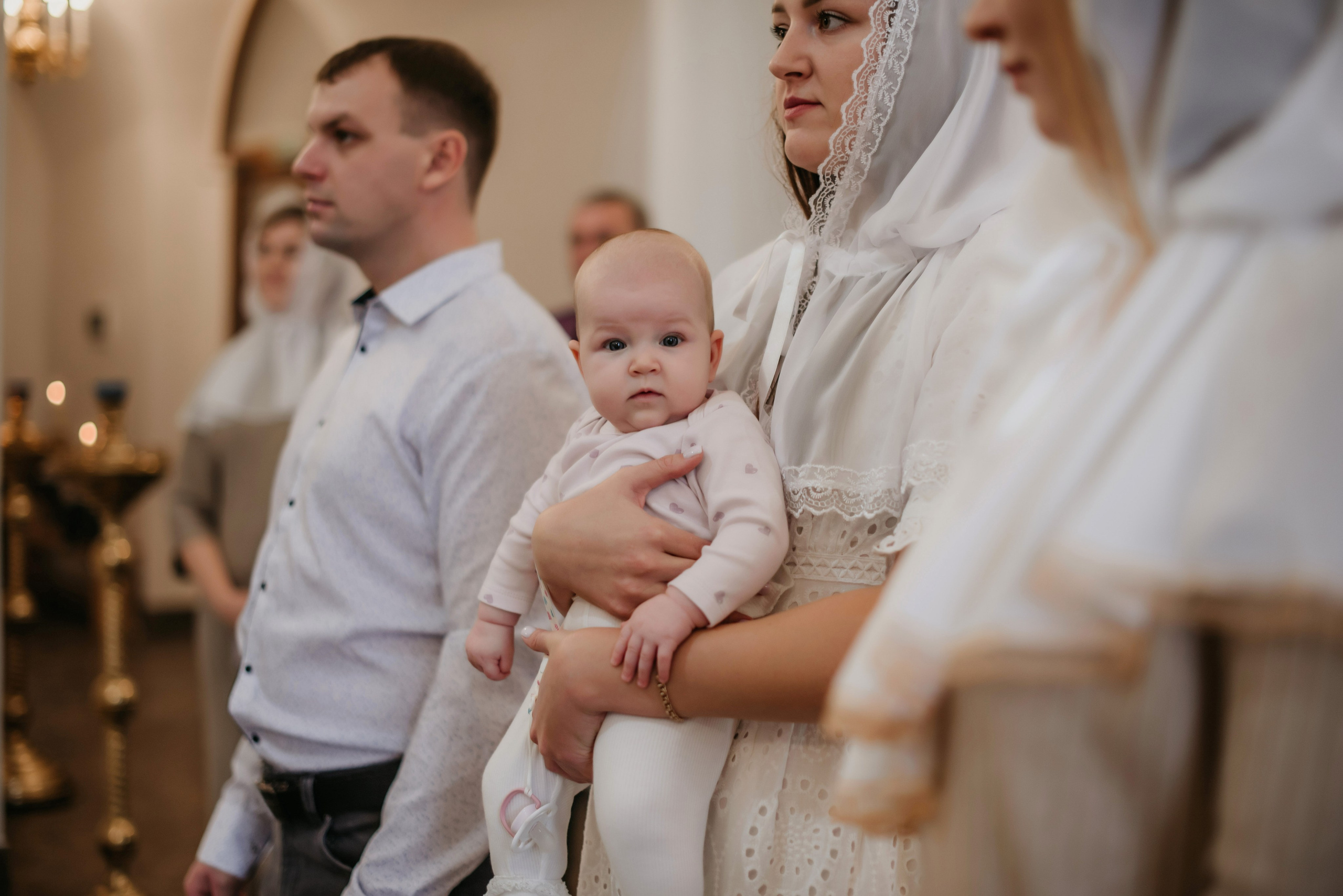 Таинство крещения Анны. Свадебный, семейный и портретный фотограф в Суворове Анастасия Седыкин