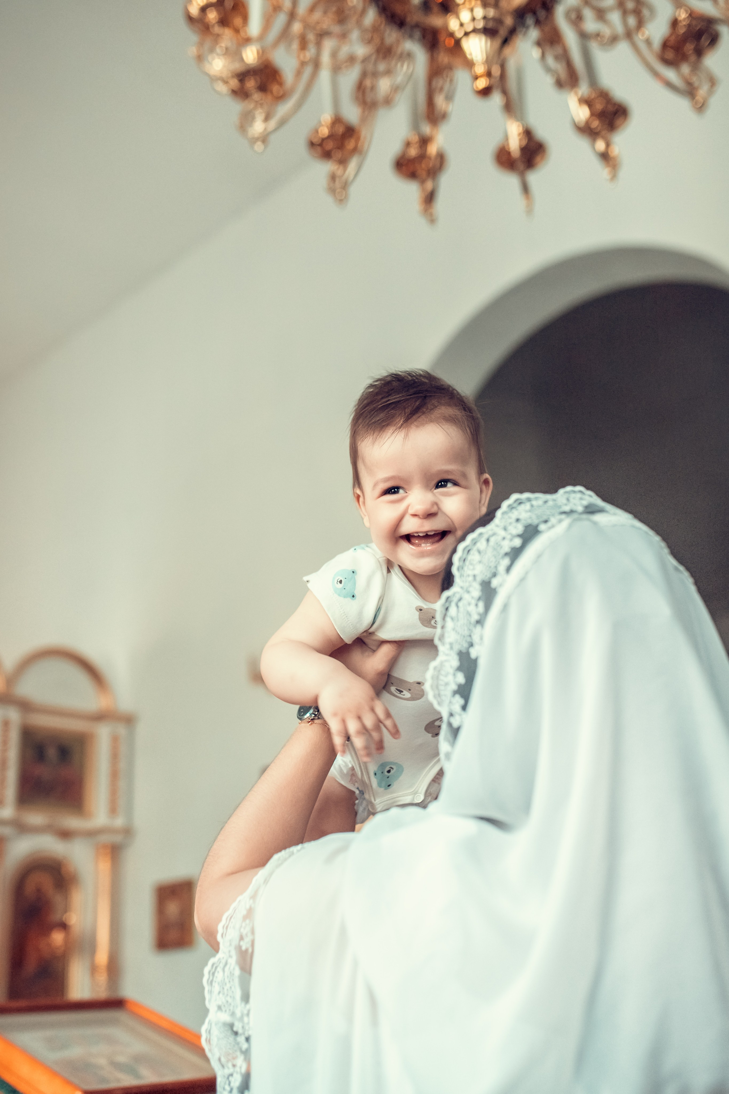 Крещение Артема в церкви Рождества Пресвятой Богородицы в Гнилицах. Екатерина Крапивина фотограф церковных Таинств в Нижний Новгороде