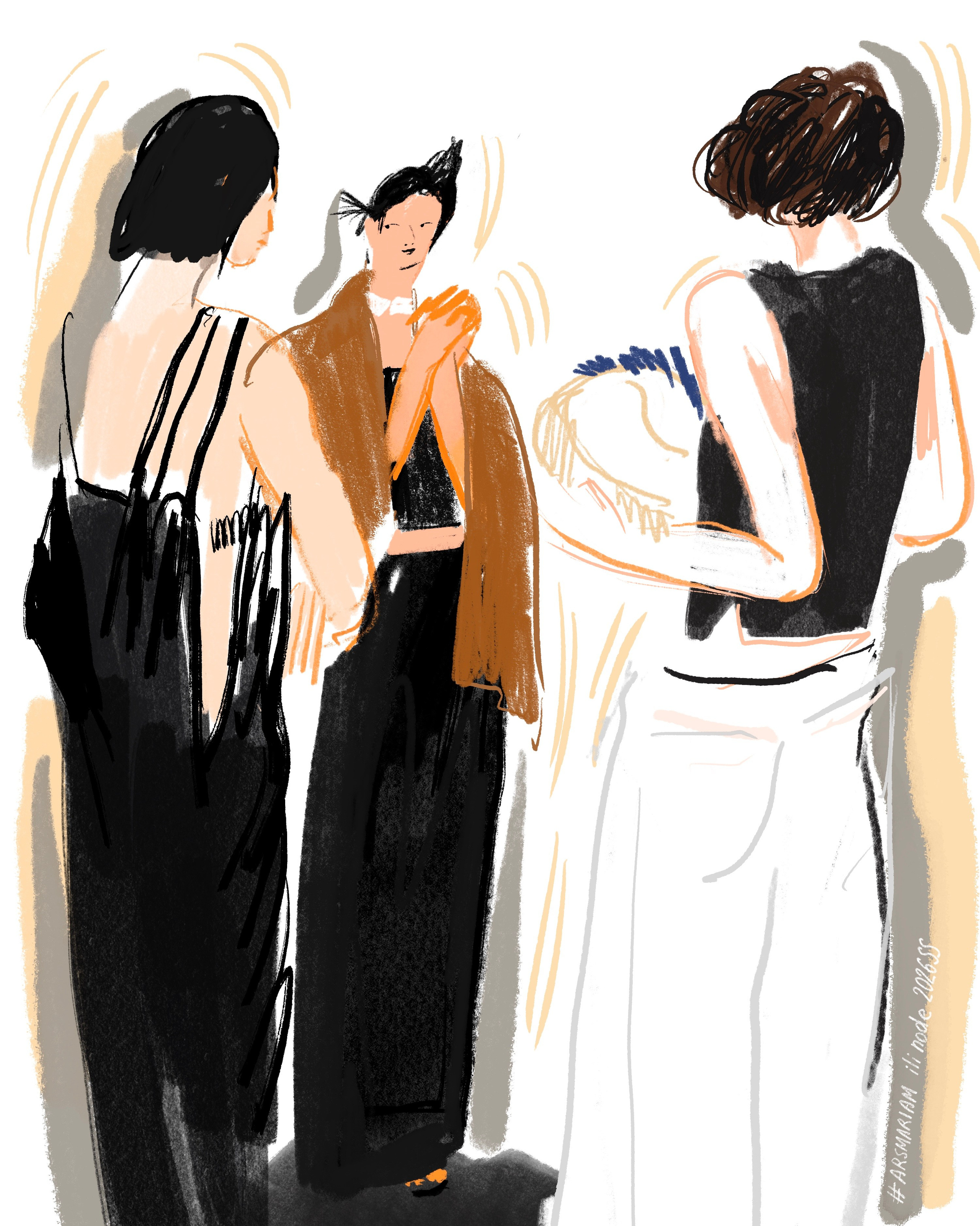 Ili node 2026SS. Фэшн иллюстратор из Москвы Власенко Мария