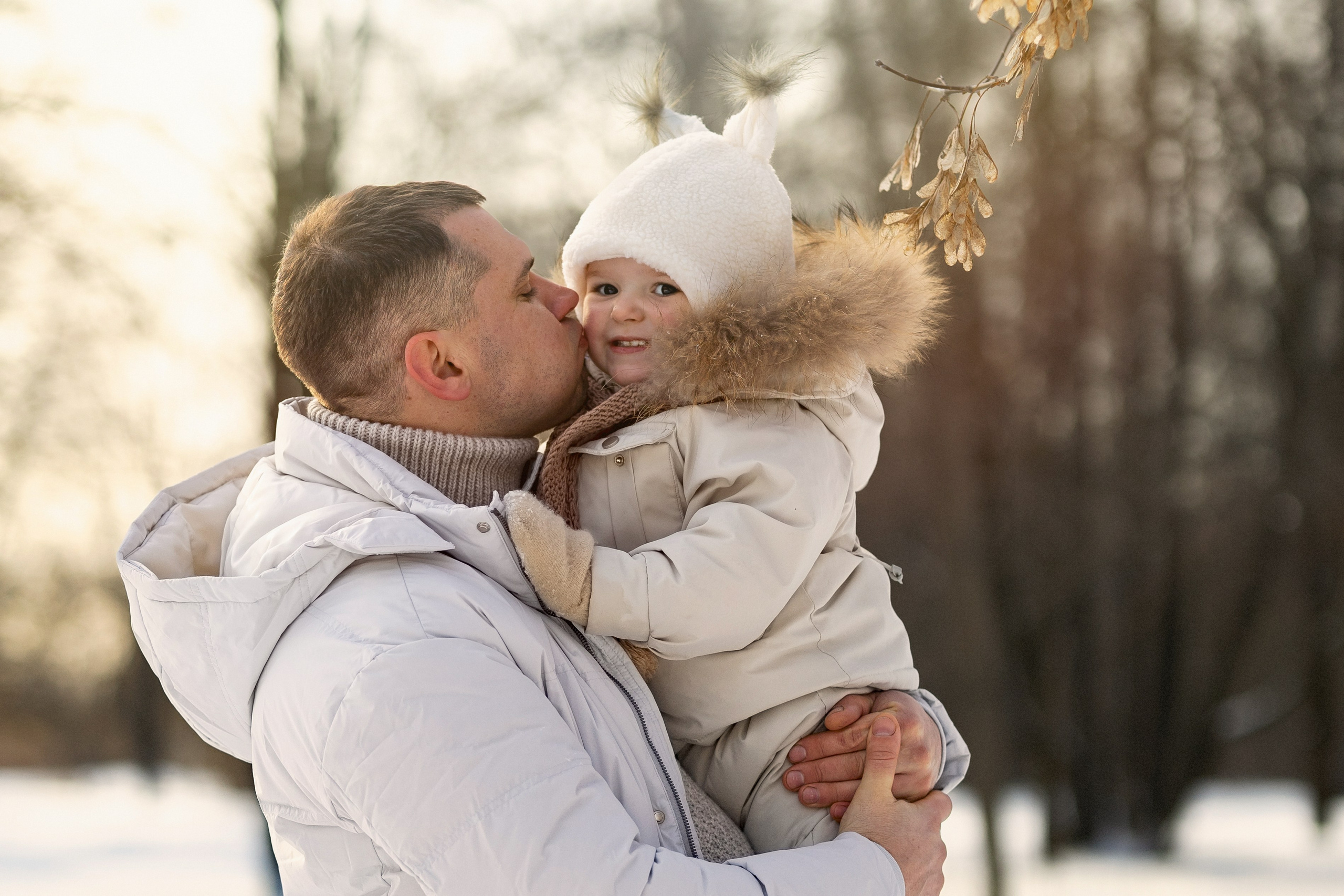 Фотосессия в зимнем парке. Семейный фотограф в Москве Трубинова Екатерина