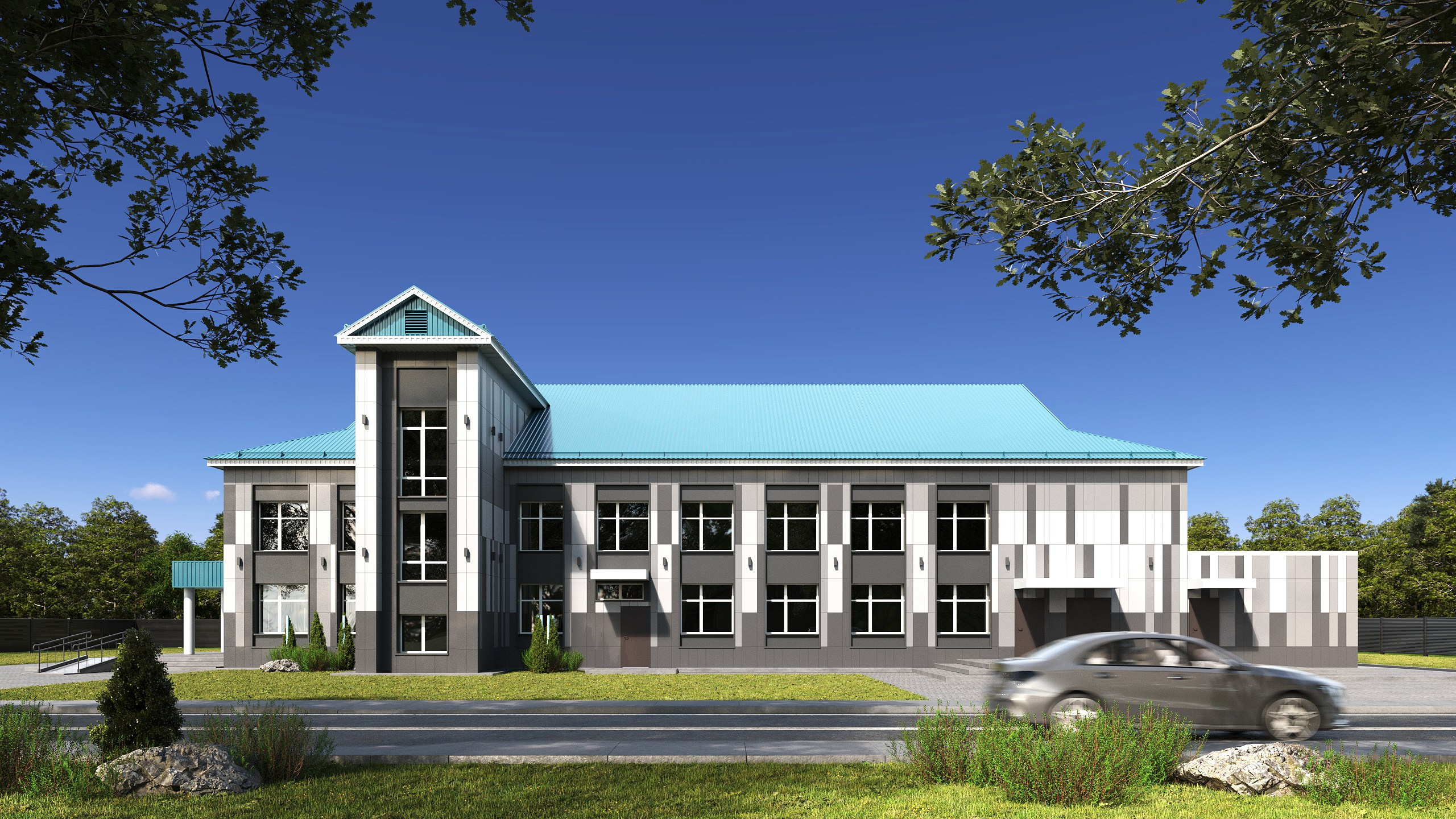 Реконструкция фасада ДК Буинск. Архитектор-дизайнер в Казани