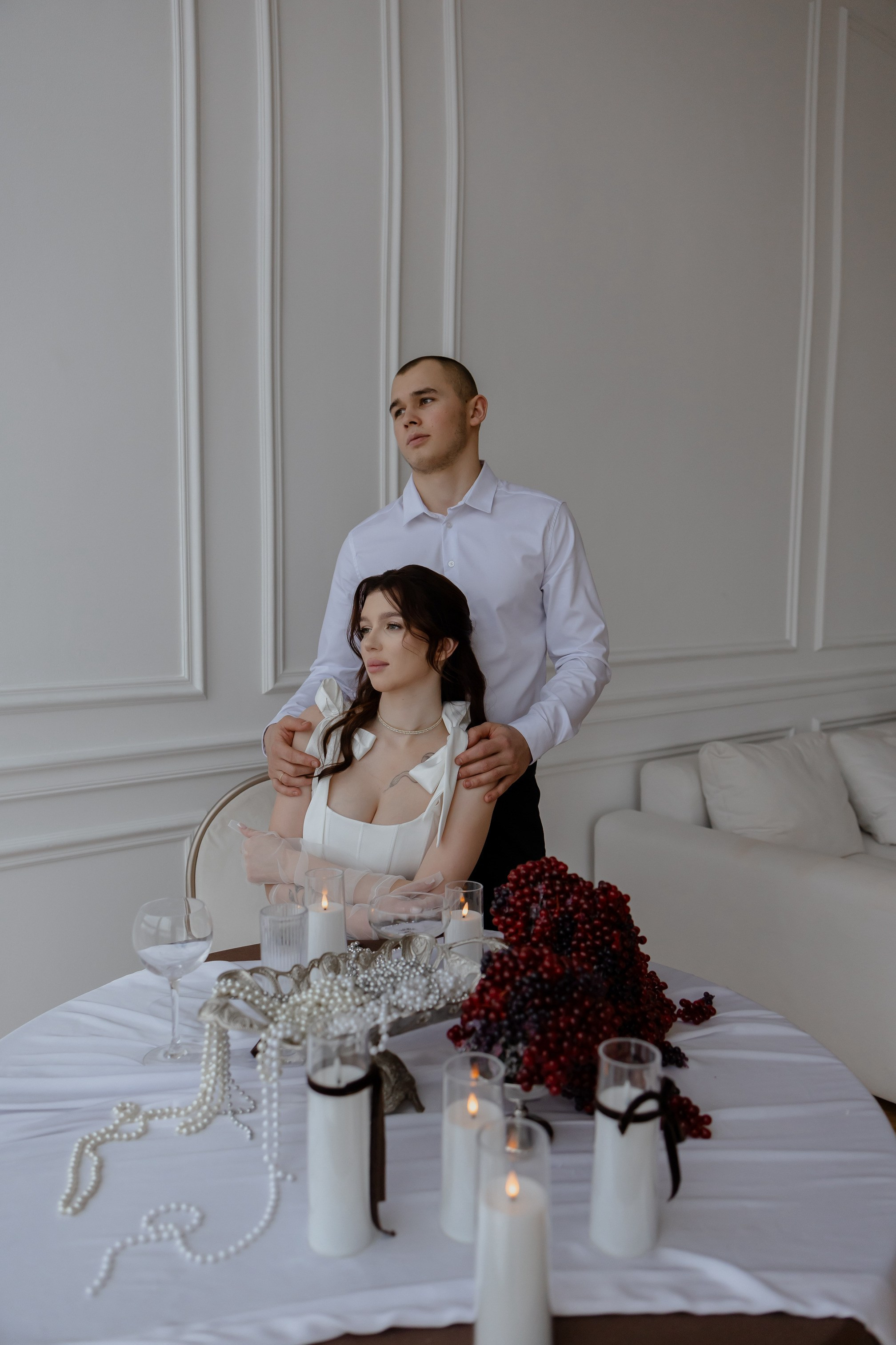 Свадебная фотосессия в студии. Фотограф в Новосибирске Екатерина Васильева