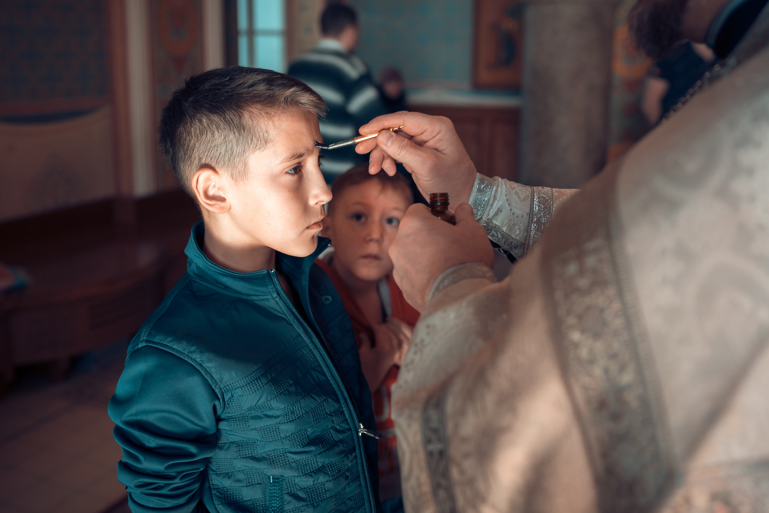 Крещение деток из Емельяновского детского дома. Фотограф на Крещение и Венчание в Красноярске Рамазанова Юлия