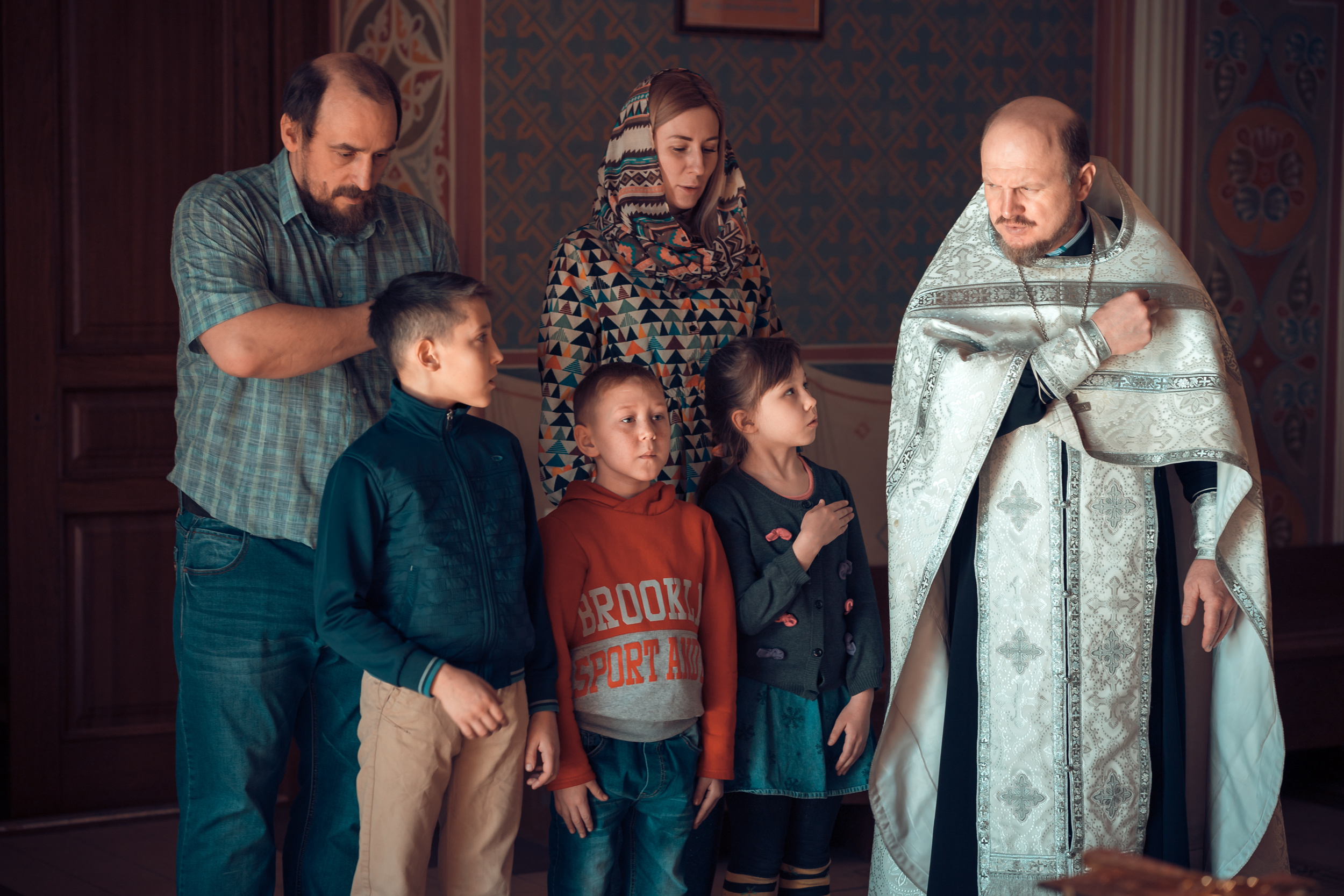 Крещение деток из Емельяновского детского дома. Фотограф на Крещение и Венчание в Красноярске Рамазанова Юлия