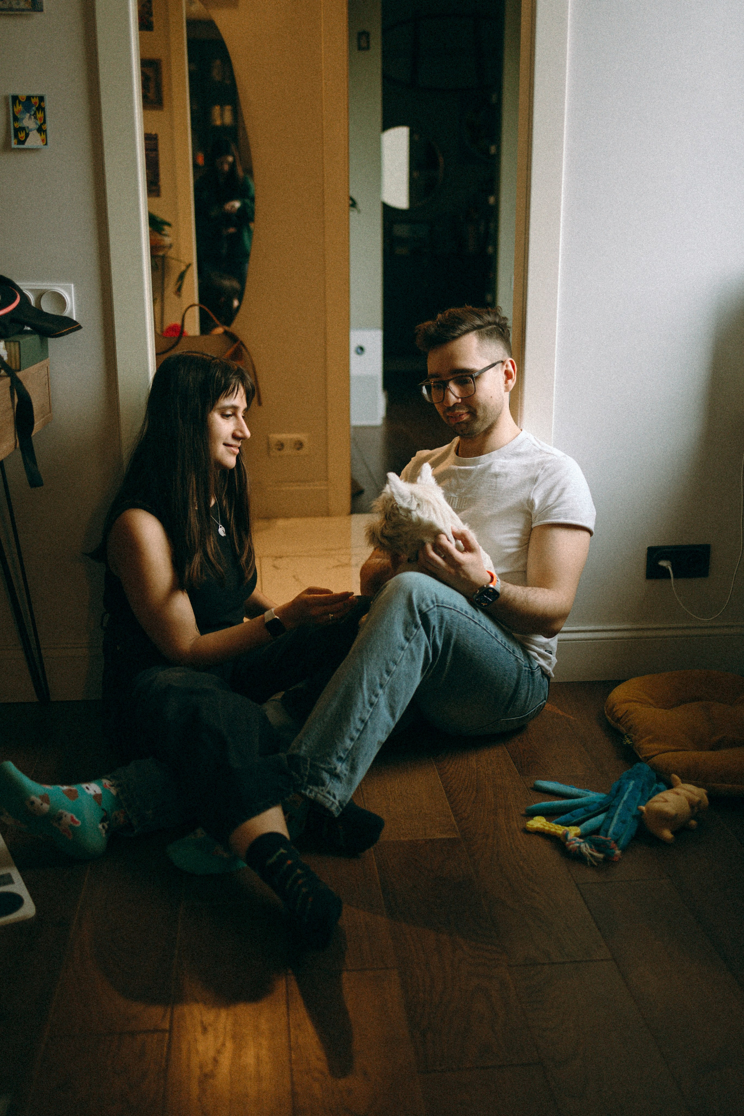 Снежуля, Мари и Саша. Фотограф анималист Анастасия Пикей