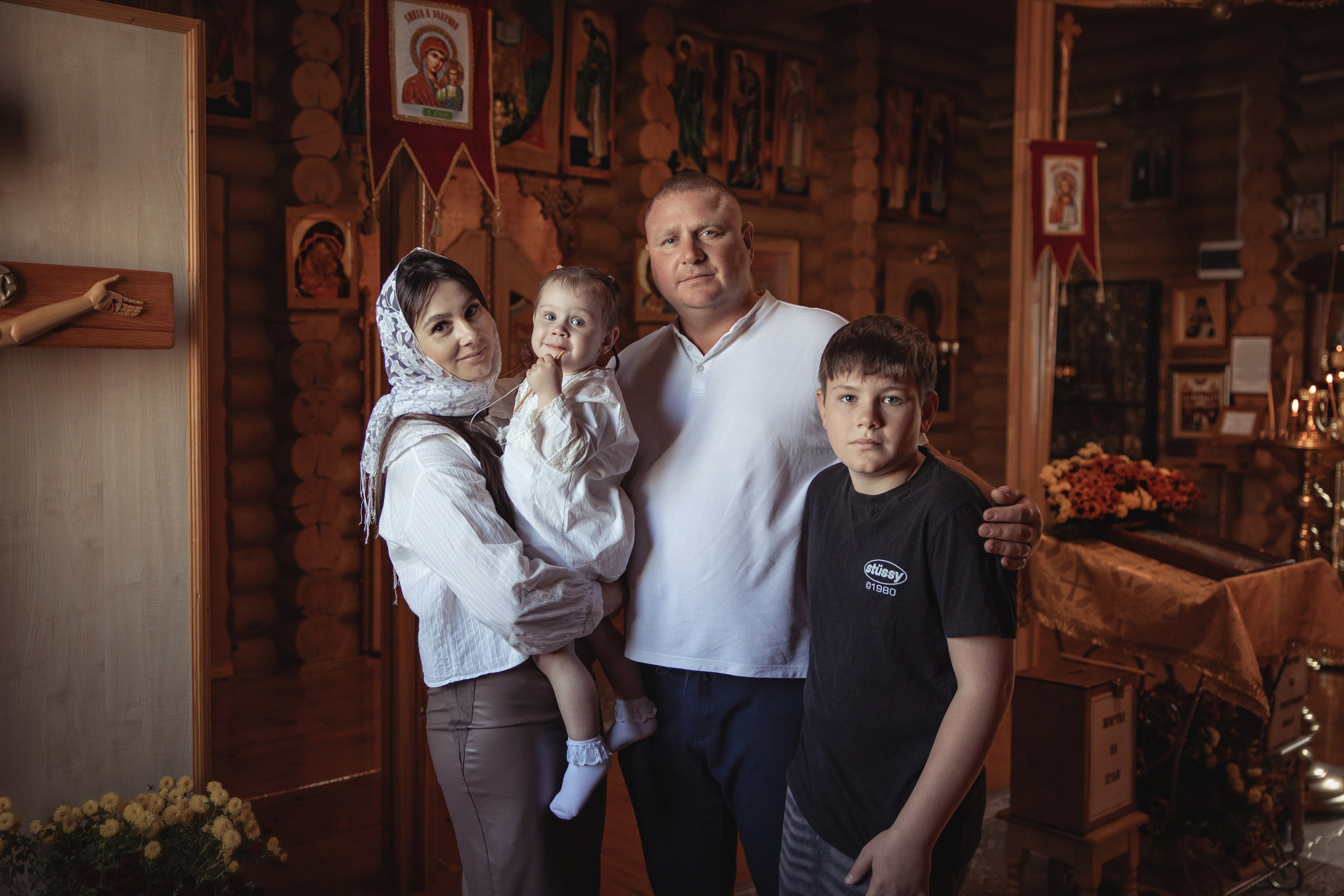 Таинство Крещения Мии. Храм Патриарха Тихона, х.Коржевский. Фотограф на Крещение и Венчание Краснодарский край — Гранкина Юлия