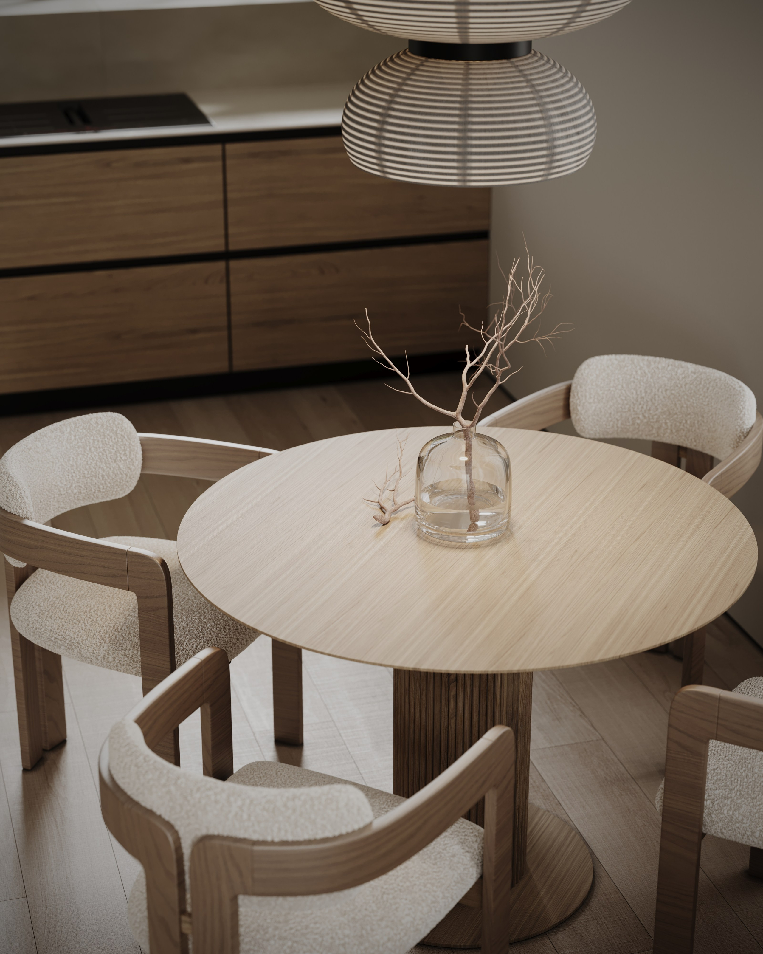 Сибирский дом. Визуализации интерьера