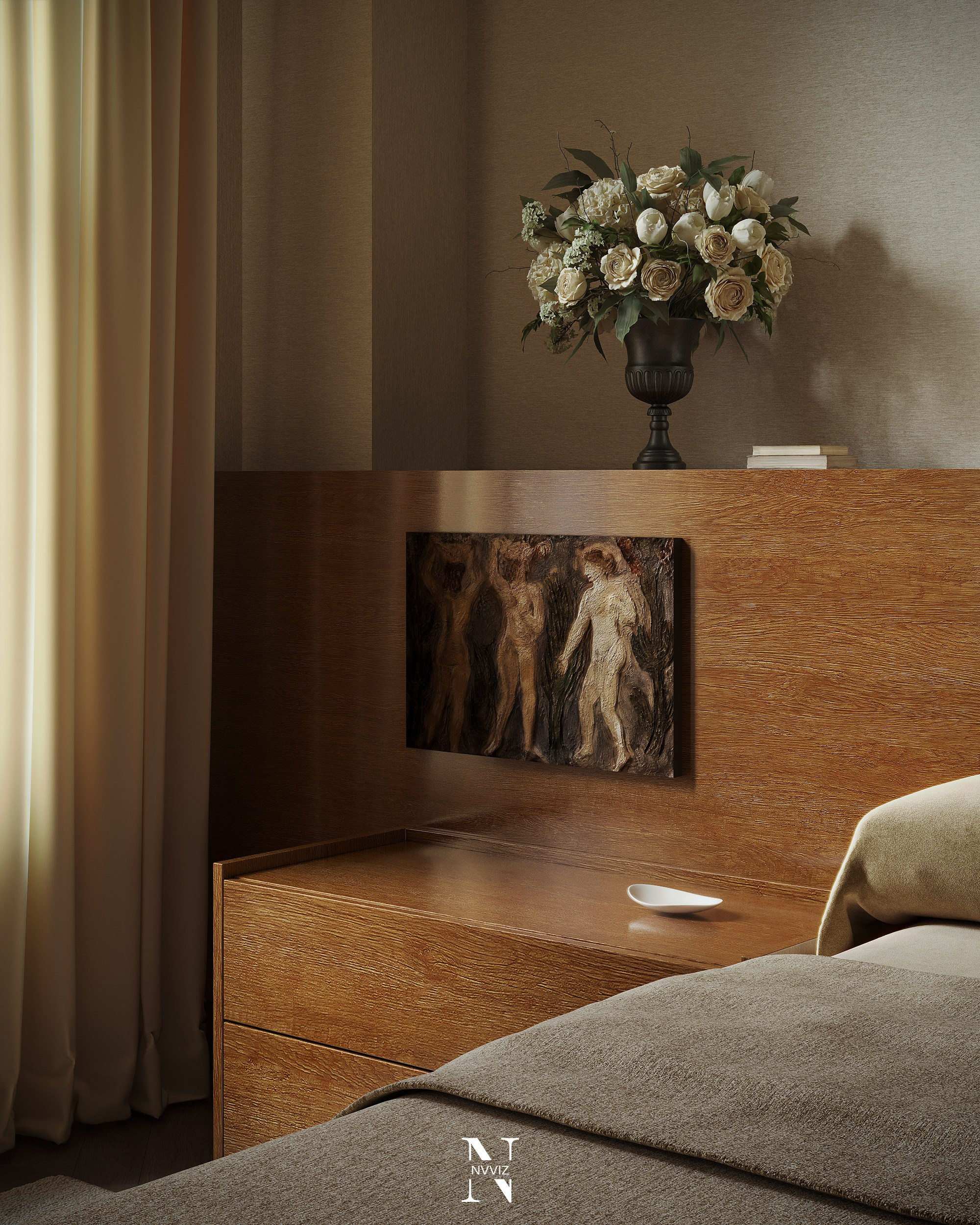 Bedroom inside Residence 163. Никифоров Влад — 3d artist