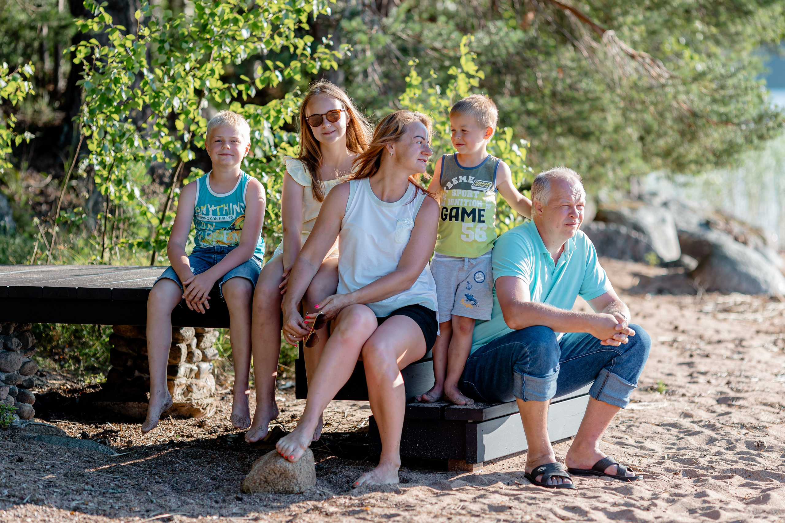 Семейная фотосессия на закате. Ирина Носова - семейный и детский фотограф