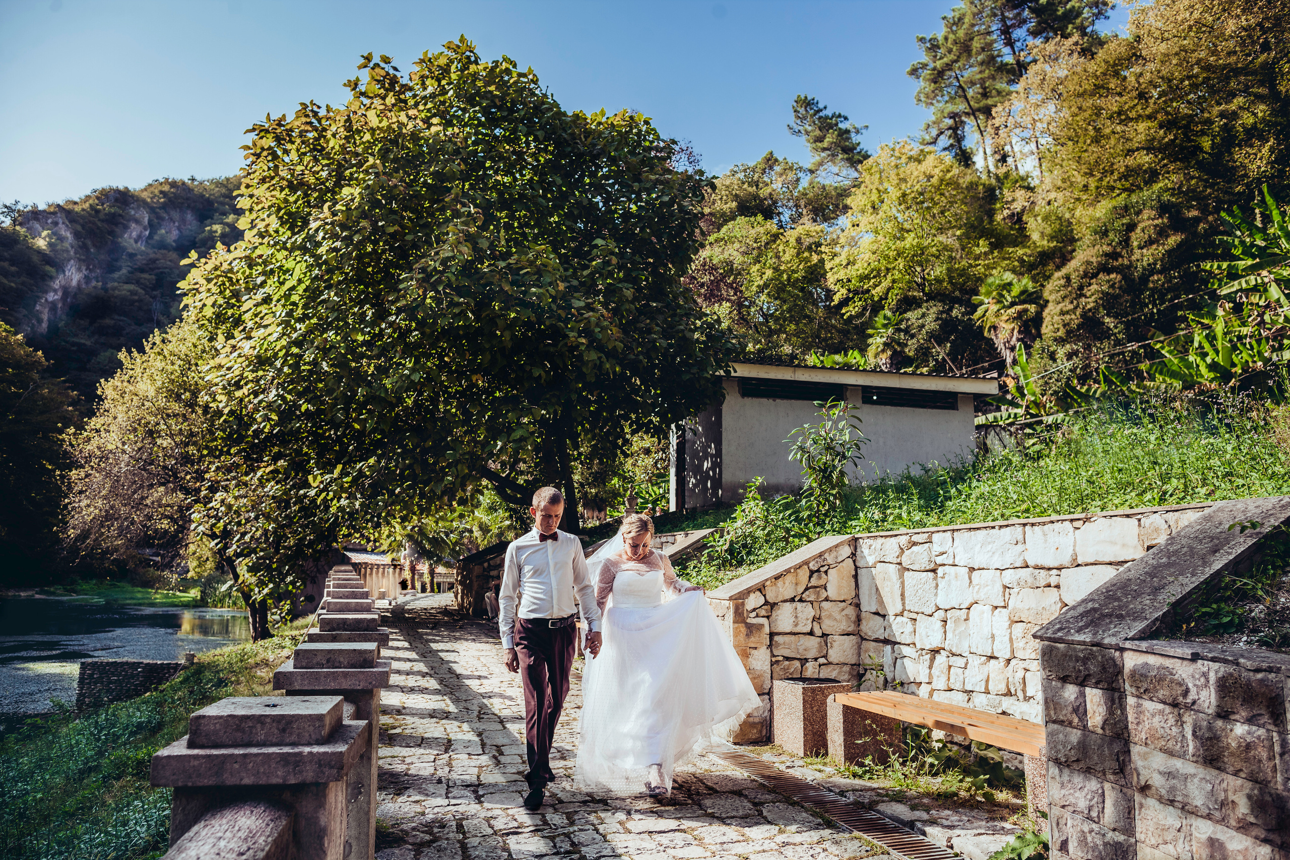 Свадебная фотосессия Новый Афон. Свадебный и семейный фотограф в Самаре и Сочи