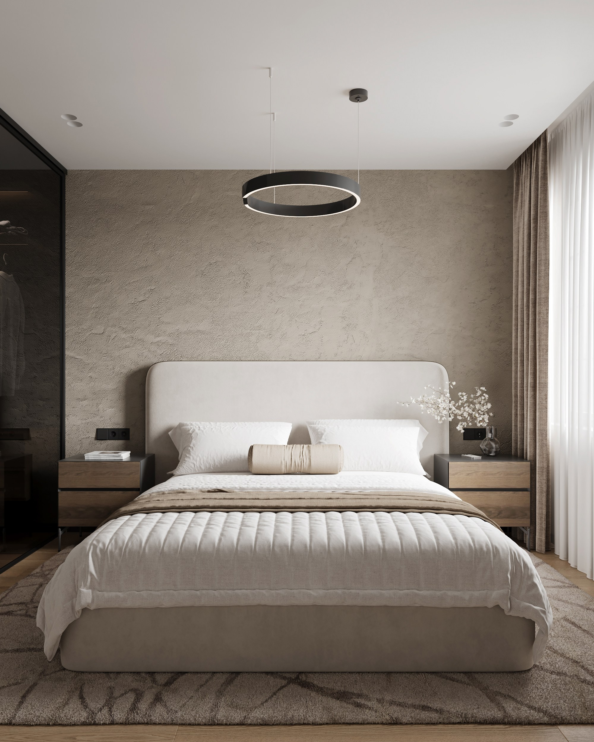 Modern beige. Дизайн интерьера | 3D визуализация | Миланская Марина