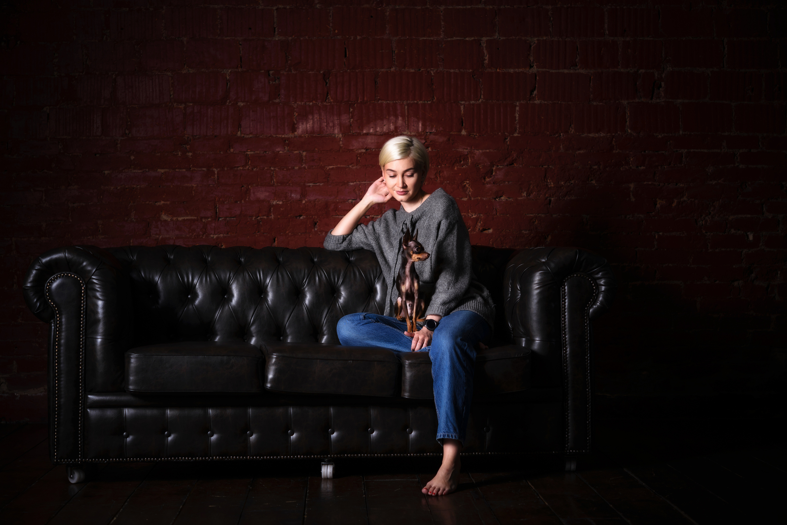 Серия фотографий Дама с собачкой. Svetlana Lapina, portrait photographer, San Francisco