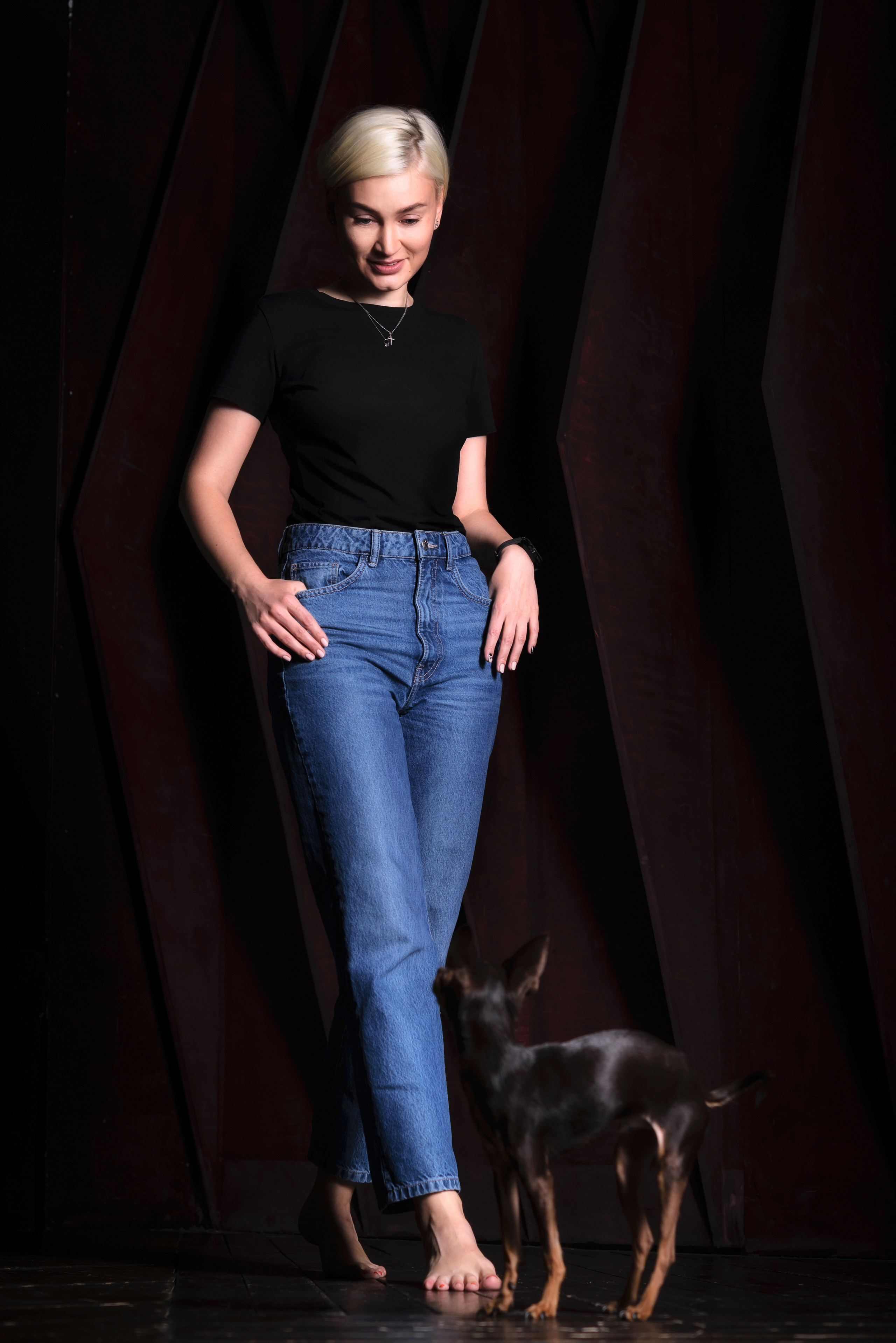 Серия фотографий Дама с собачкой. Svetlana Lapina, portrait photographer, San Francisco