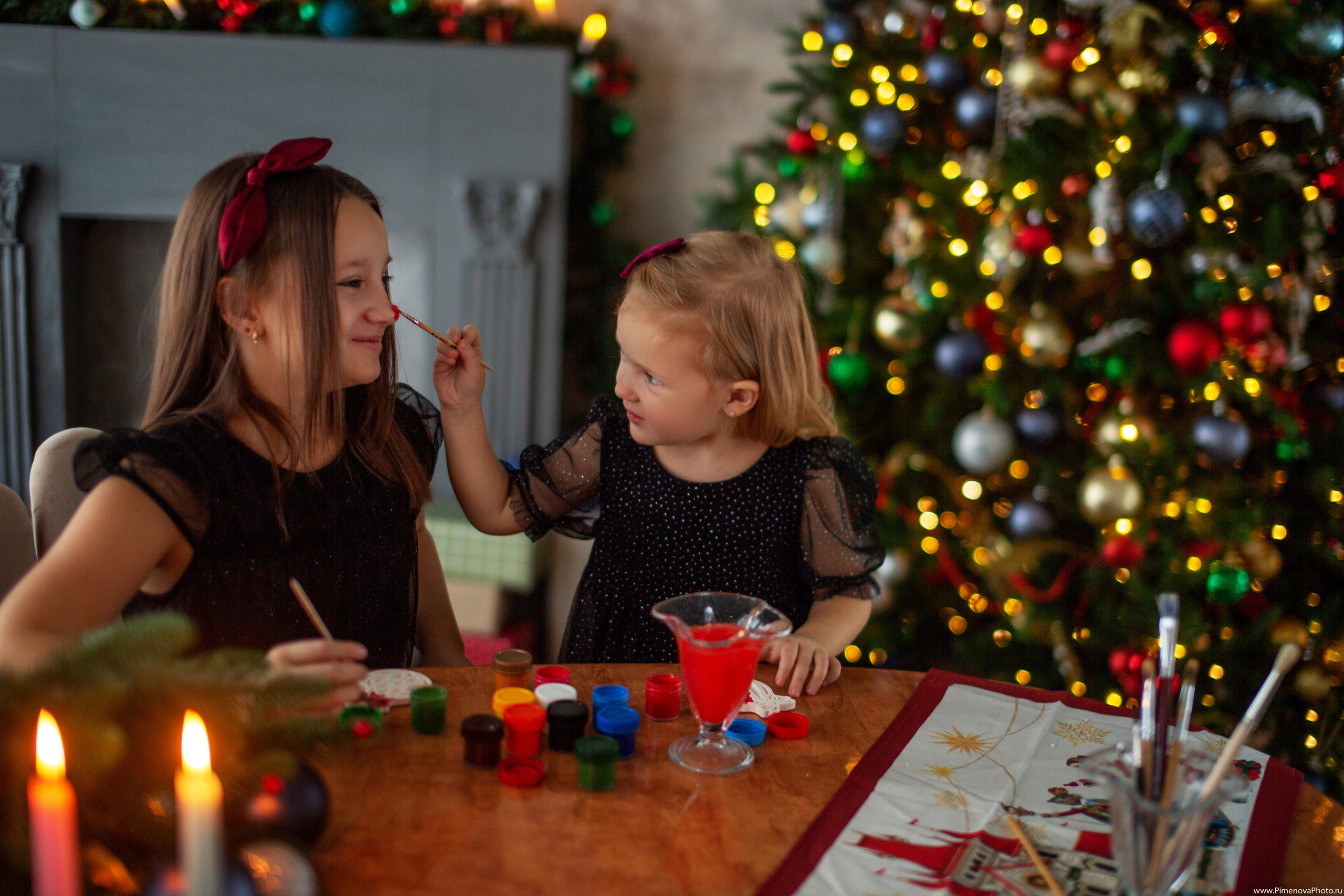 Новогодняя сказка Вари и Маруси, 2024. Семейный и детский фотограф в Петрозаводске