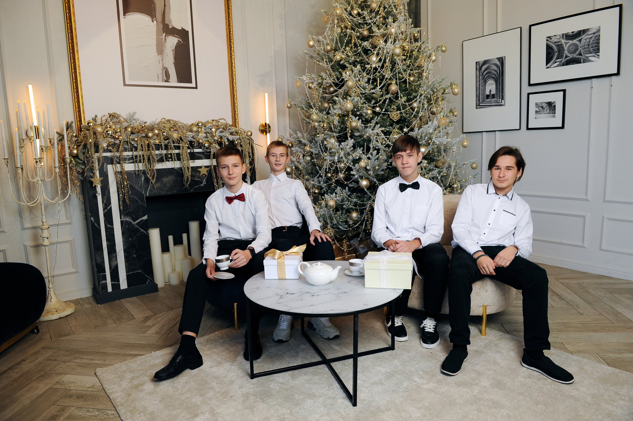 Школьная новогодняя фотосессия. Фотограф, визажист. Москва