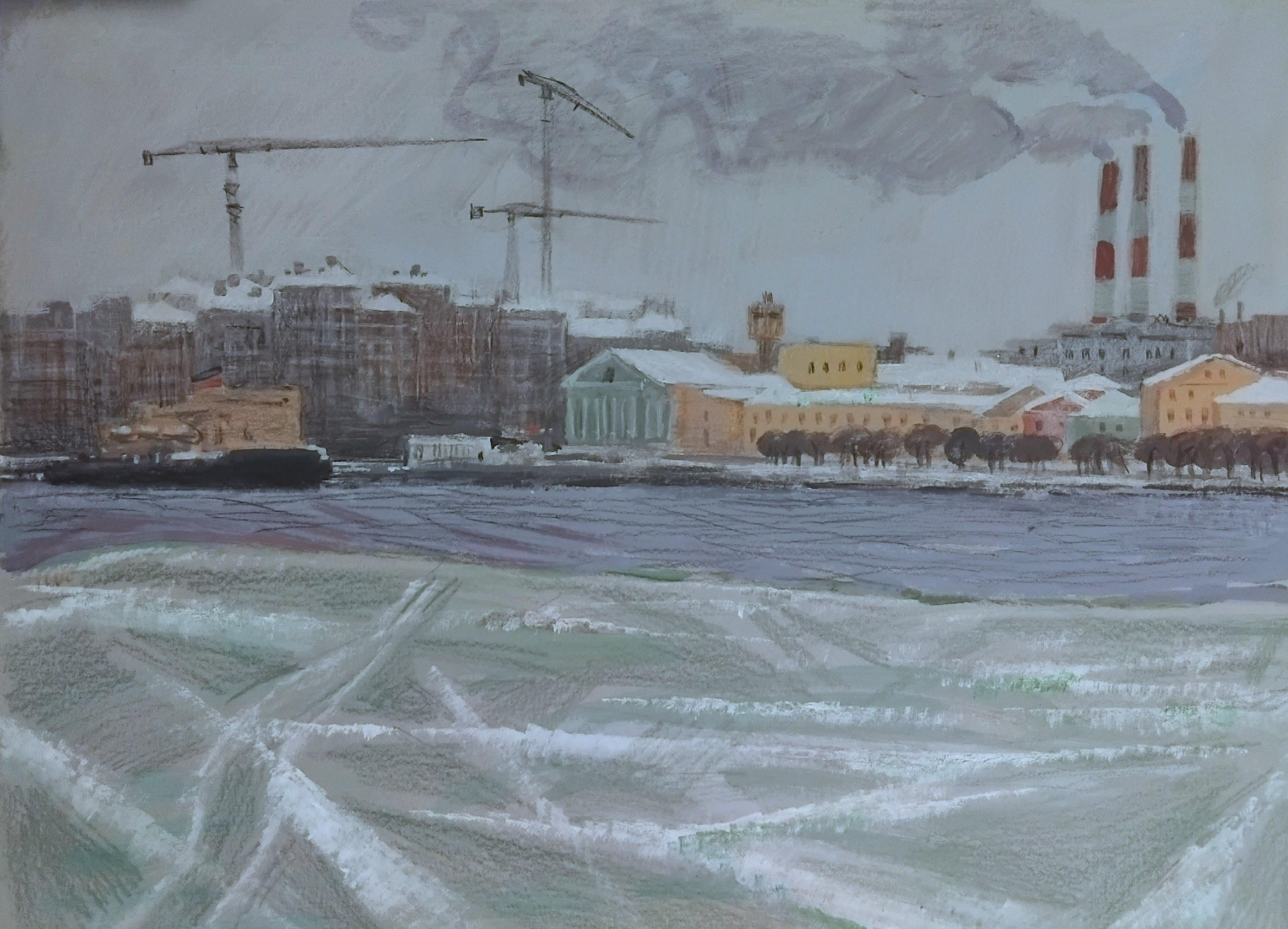 Живопись, пейзаж, Петербург