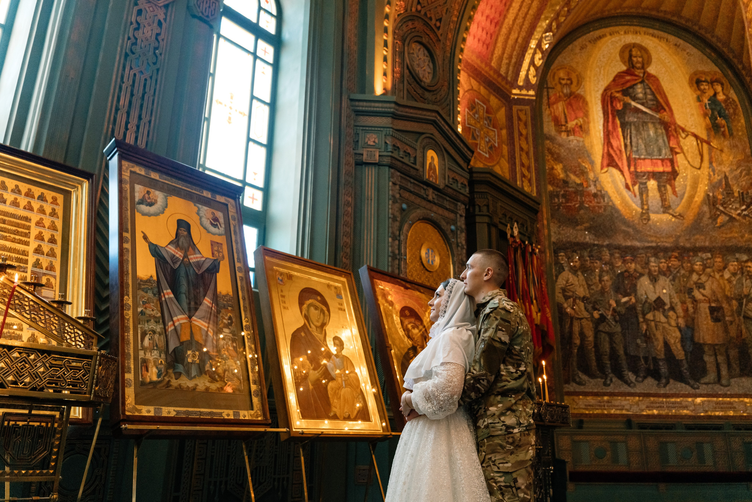 Венчание в Главном храме вооруженных сил (Патриот). Семейный фотограф Одинцово Москва Наталия Черенкова