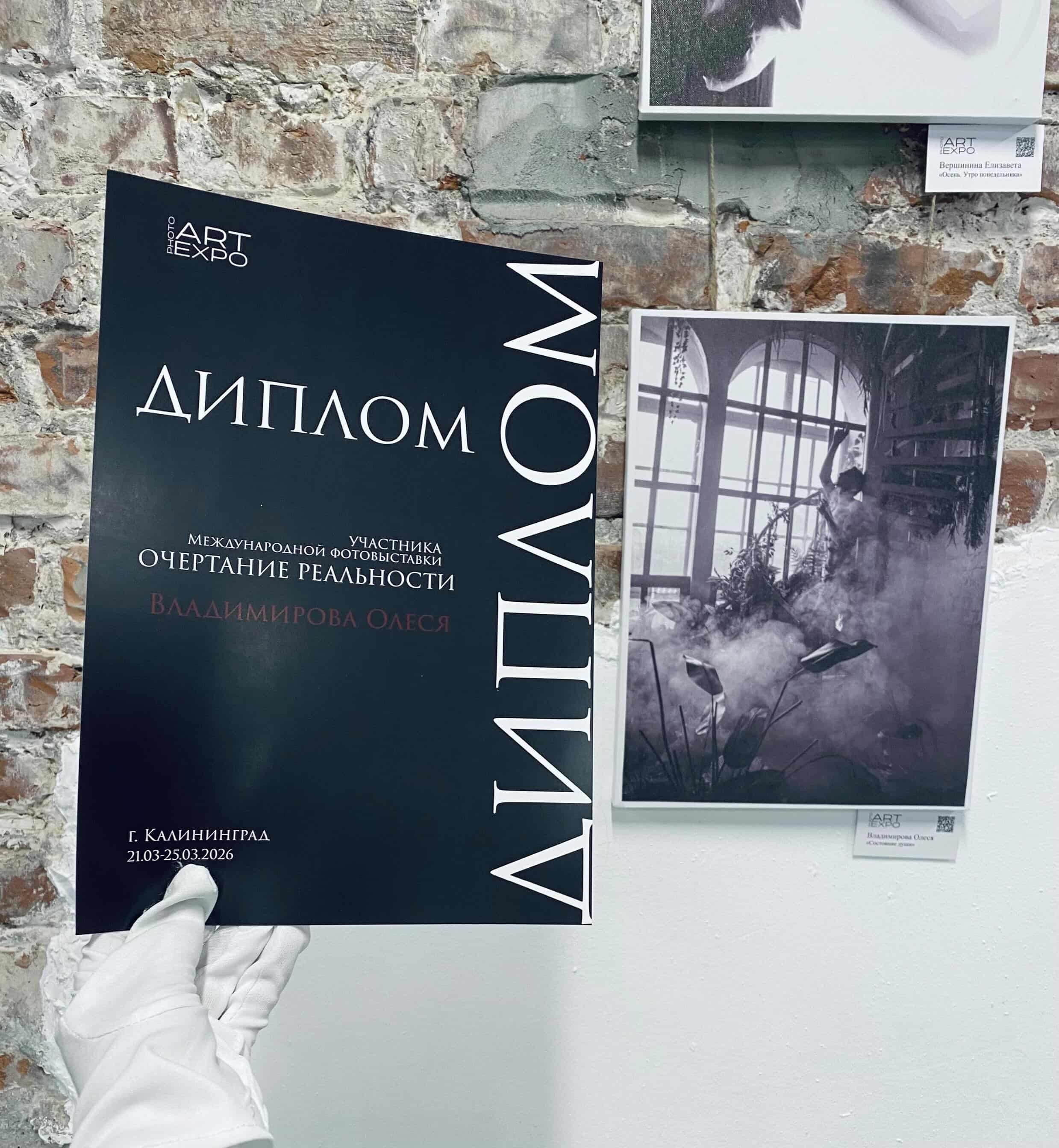 Фотовыставки с участием фотографа Владимировой Олеси. Портретный фотограф Олеся Владимирова в Москве