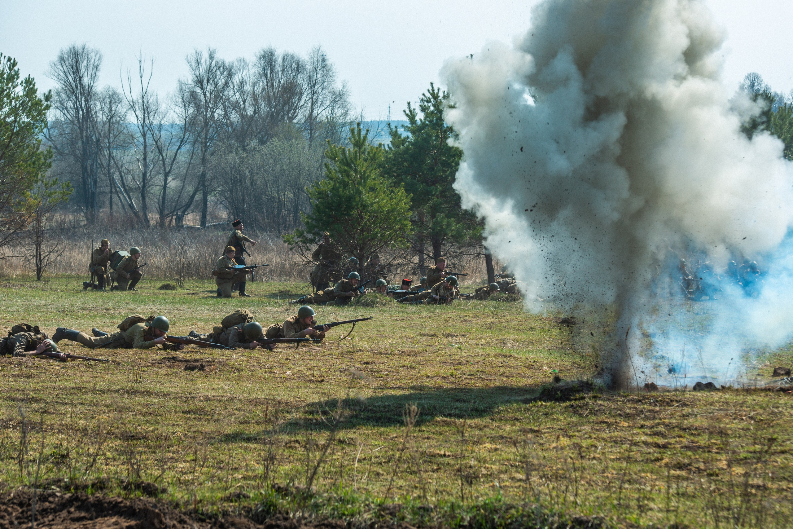 РЕКОНСТРУКЦИЯ БОЯ — ВОВ — БИТВА ЗА ГОРОД. Профессиональный фотограф в Мценске и Орловской области