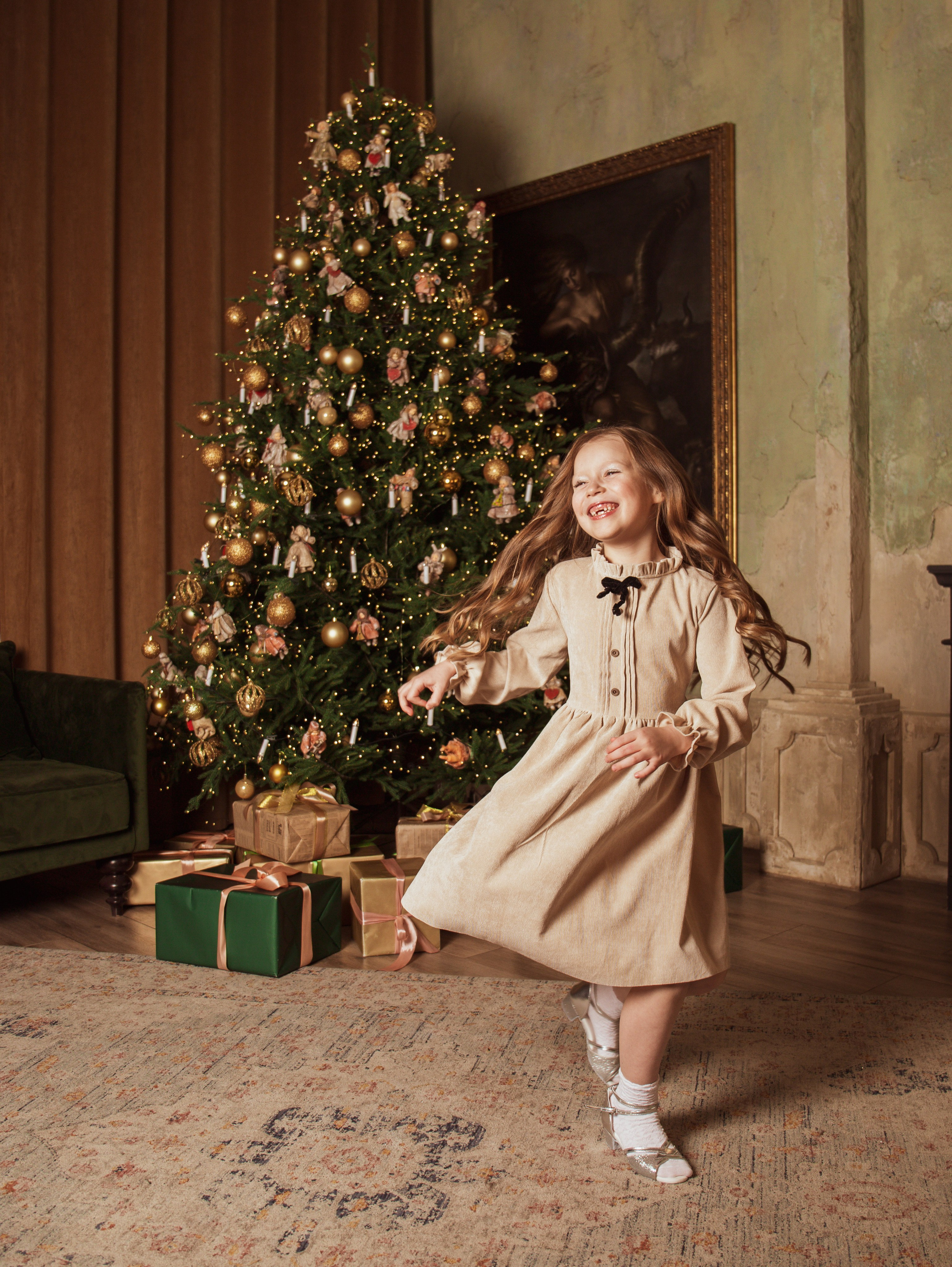 Мама с дочкой, новогодняя сьемка. Свадебный и семейный фотограф в Москве Мила Широких