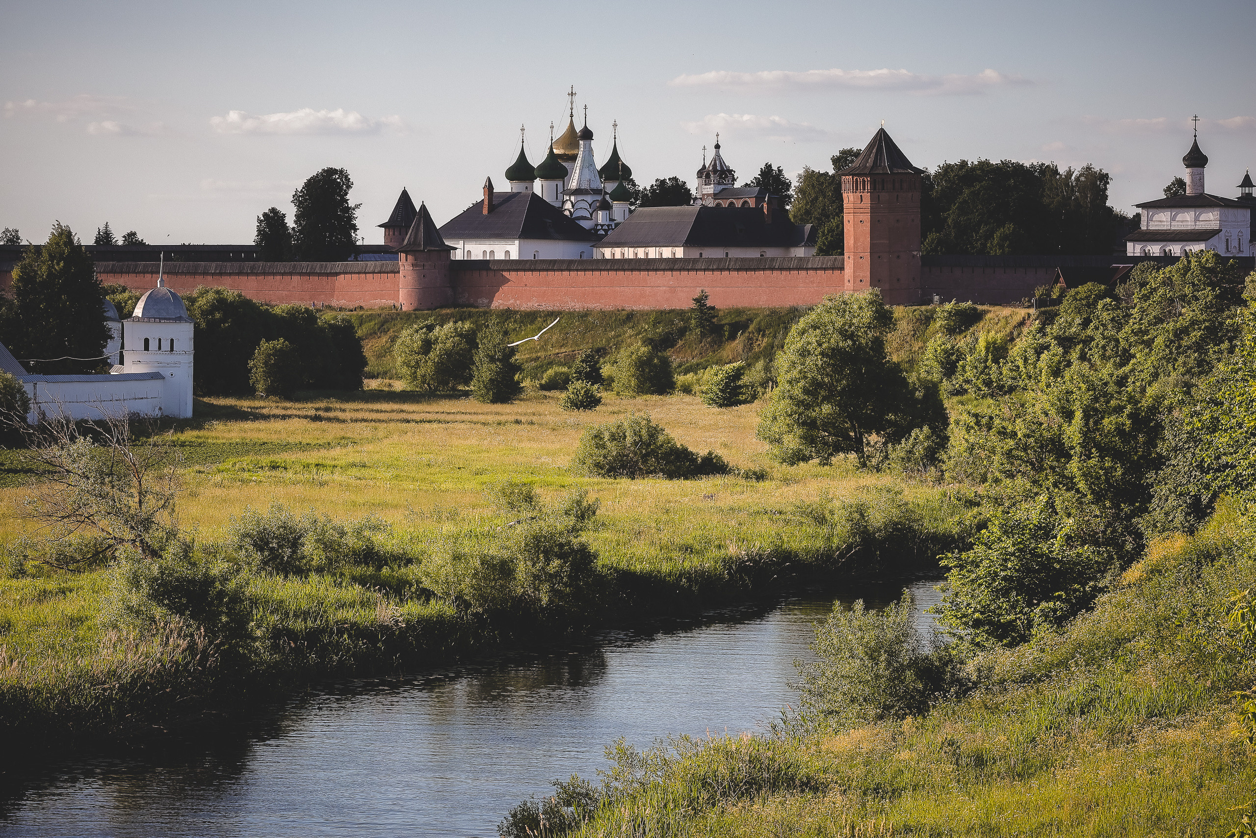 Суздаль. На крутом берегу реки Каменки Спасо-Евфимиевский монастырь