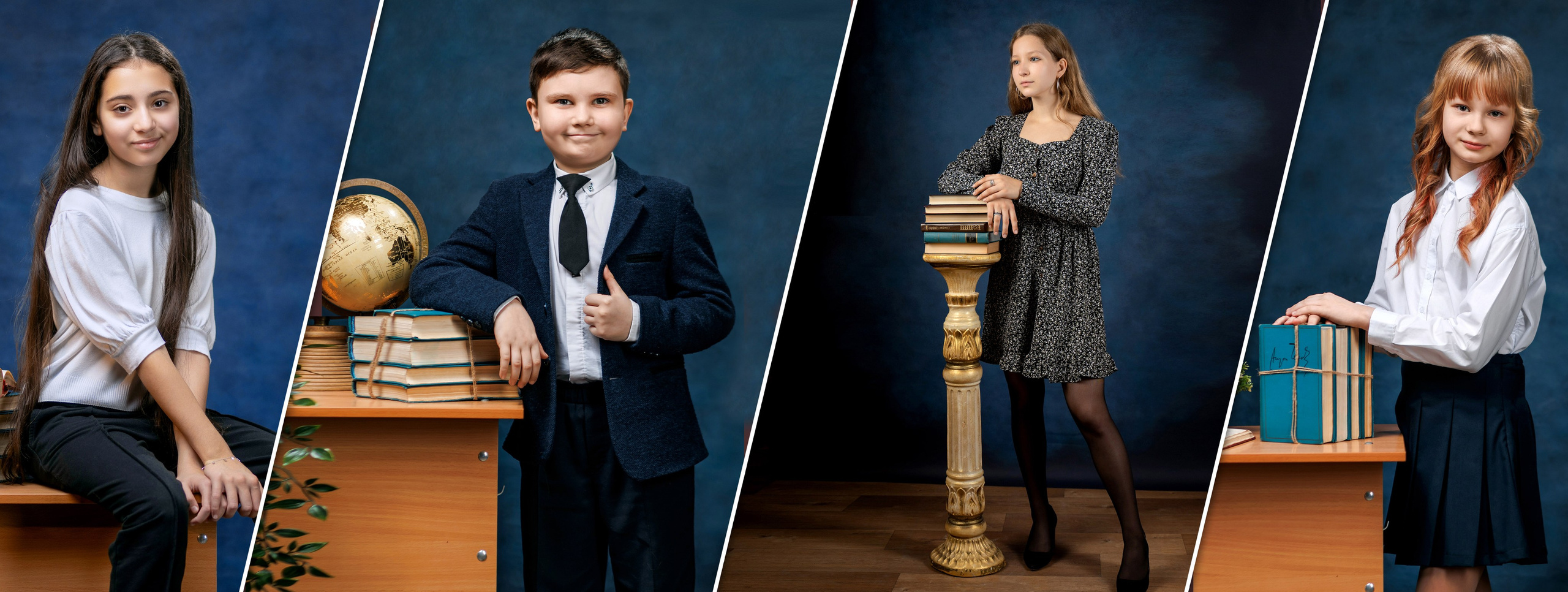 Портрет на синем холсте. Правильный Выпускной Альбом