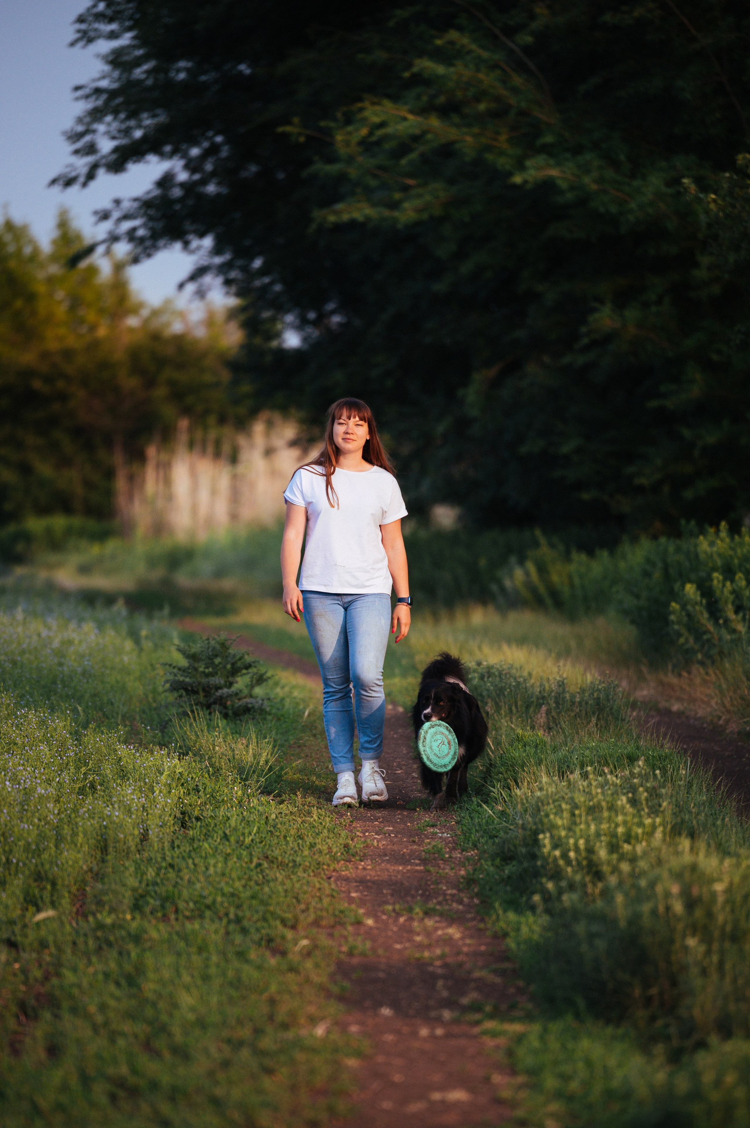 Прогулка на рассвете с бордер-колли. Фотограф в Ростове —на — Дону