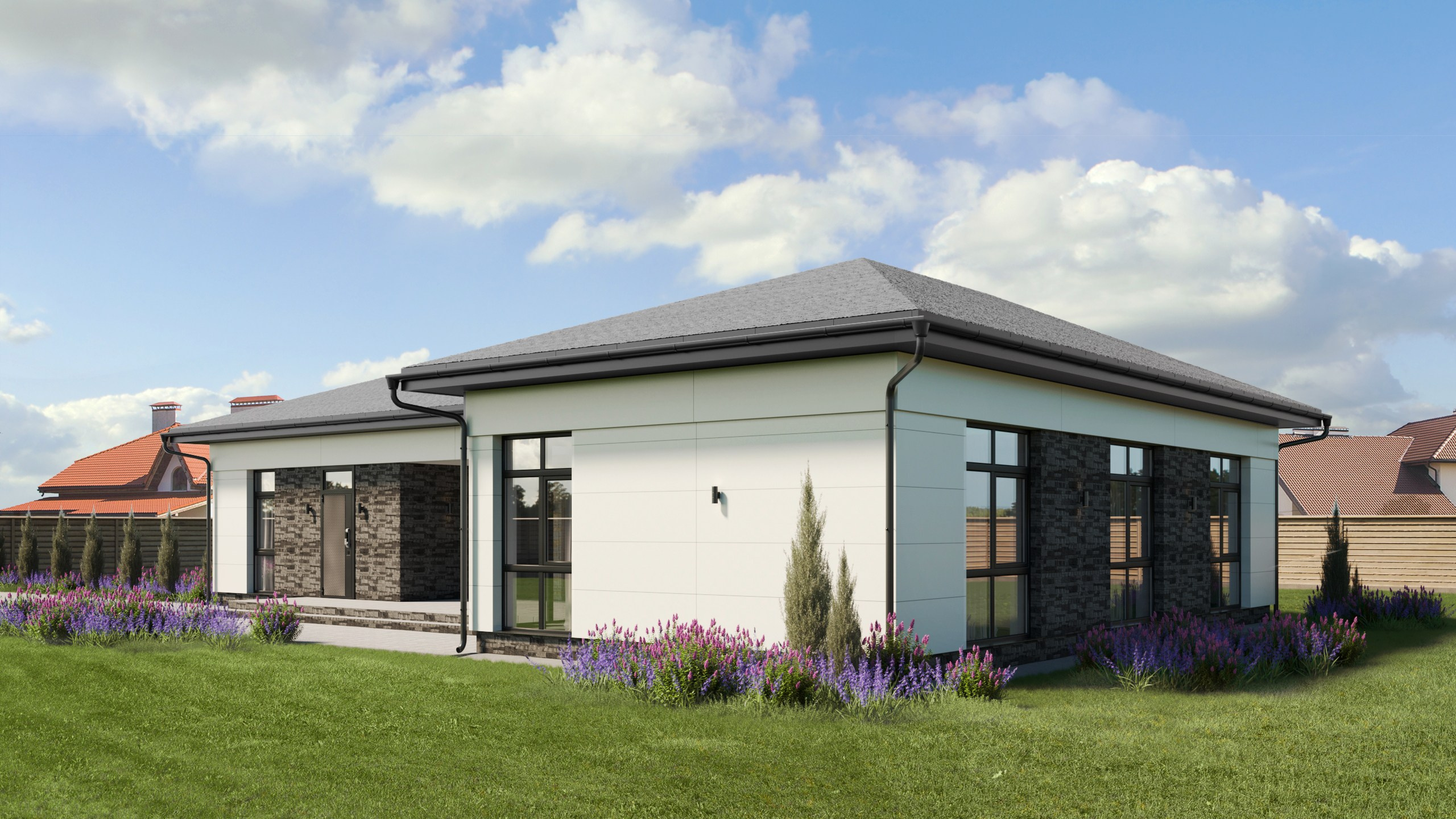 Фасад частного дома Казань. Архитектор-дизайнер в Казани