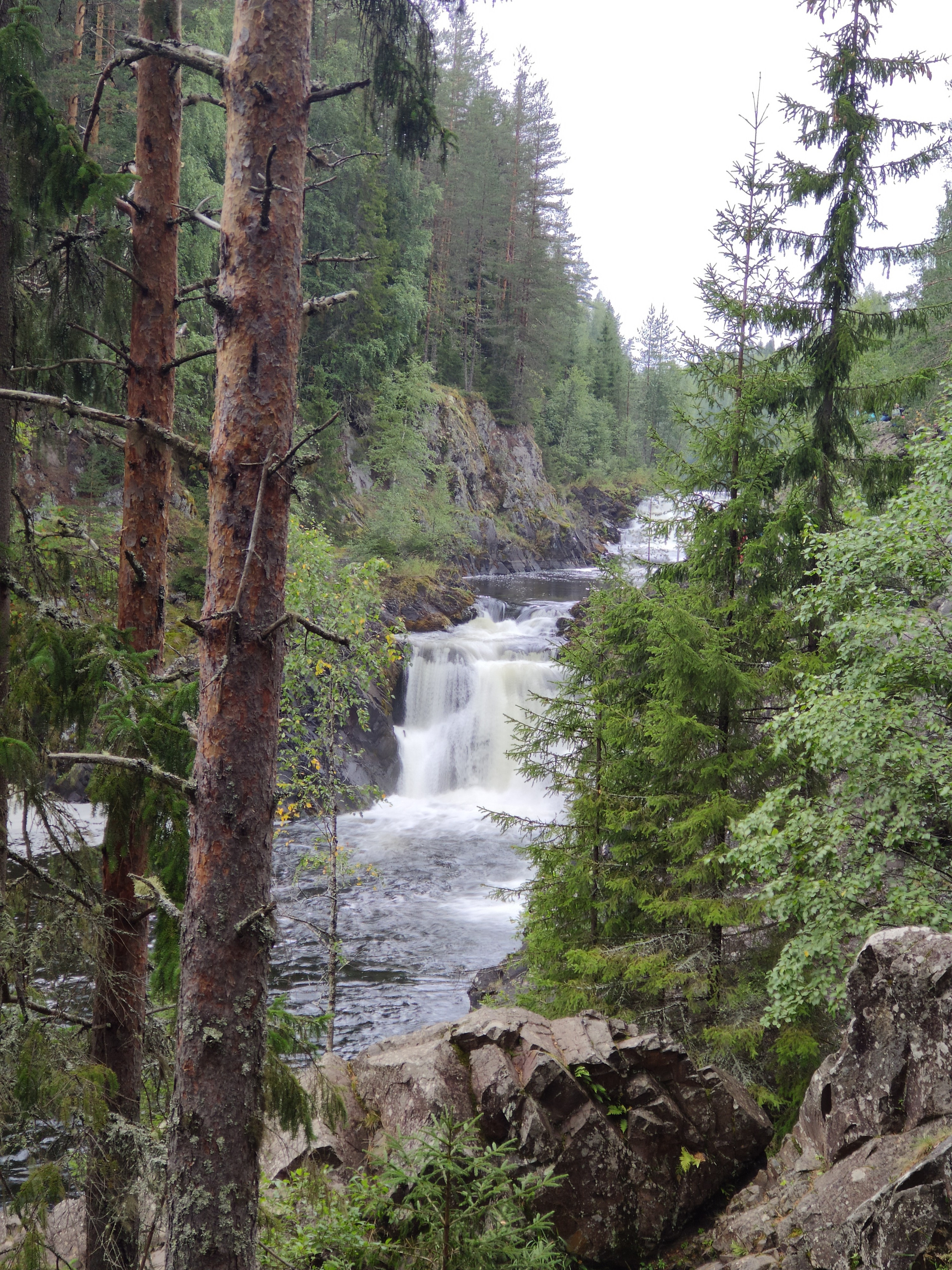 Вокруг водопада расположился уютный природный парк и дендрарий