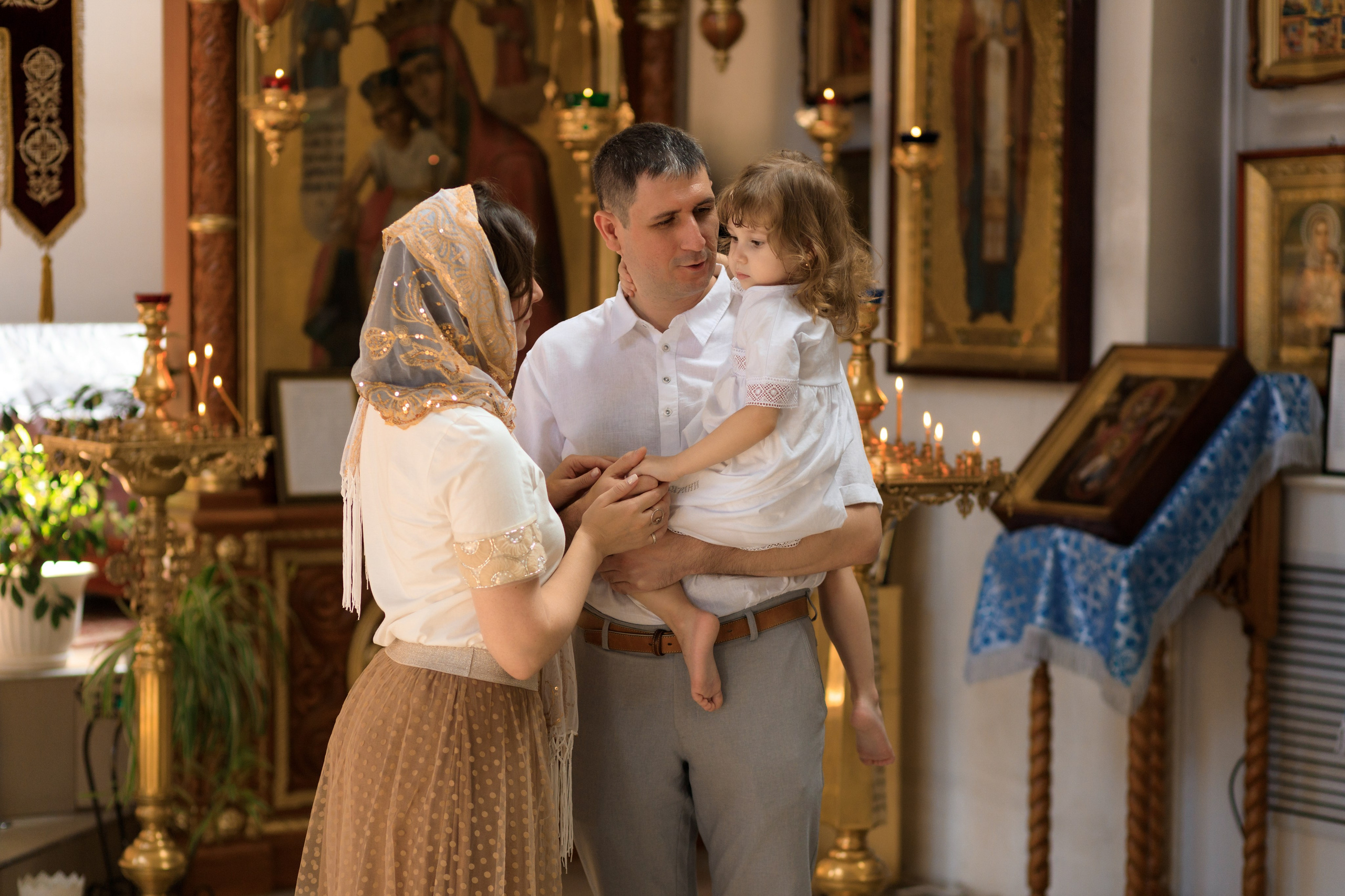Крещение Илларии. Семейный и детский фотограф в Краснодаре Элона Литвинова