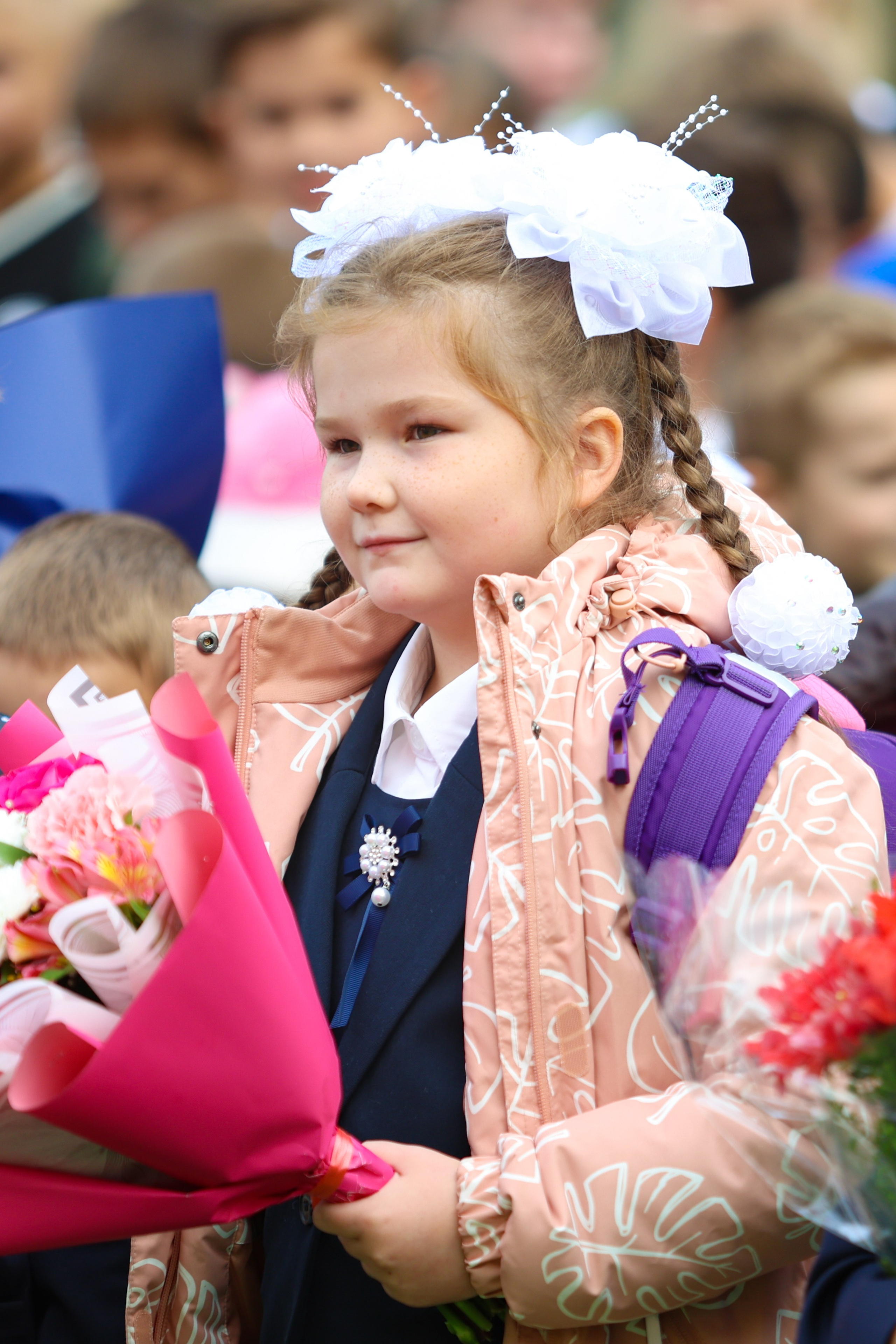 1 сентября в школе № 500. Фотограф Дарья Попова