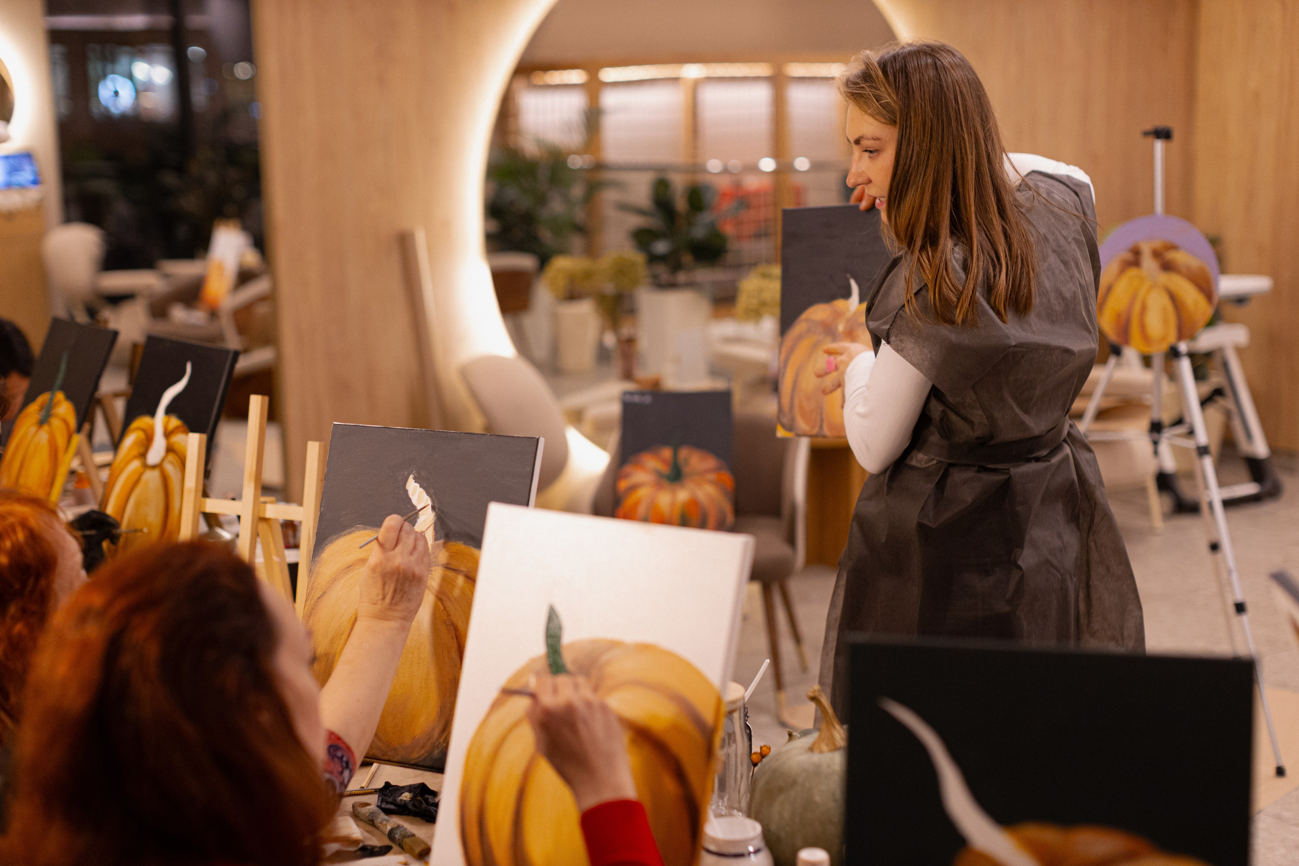 МК Тыква в кафе Здрасте. Анастасия Ракчеева Художник