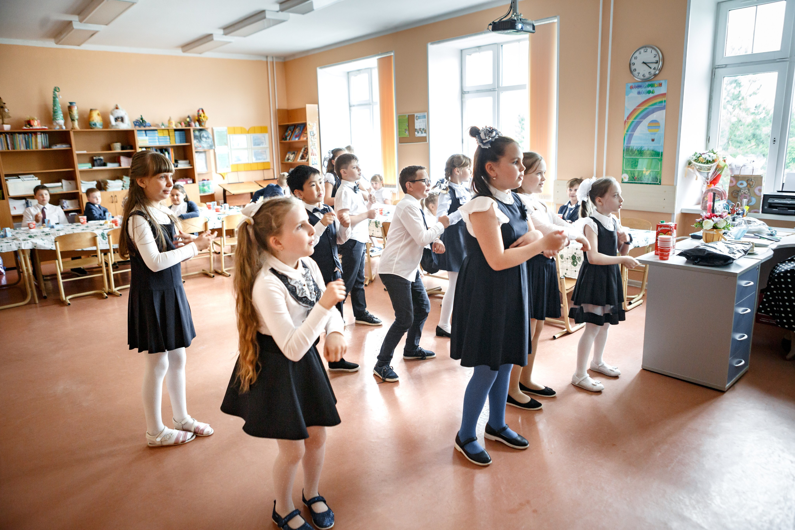 Репортаж в школе на 1 сентября. GagarinProArt